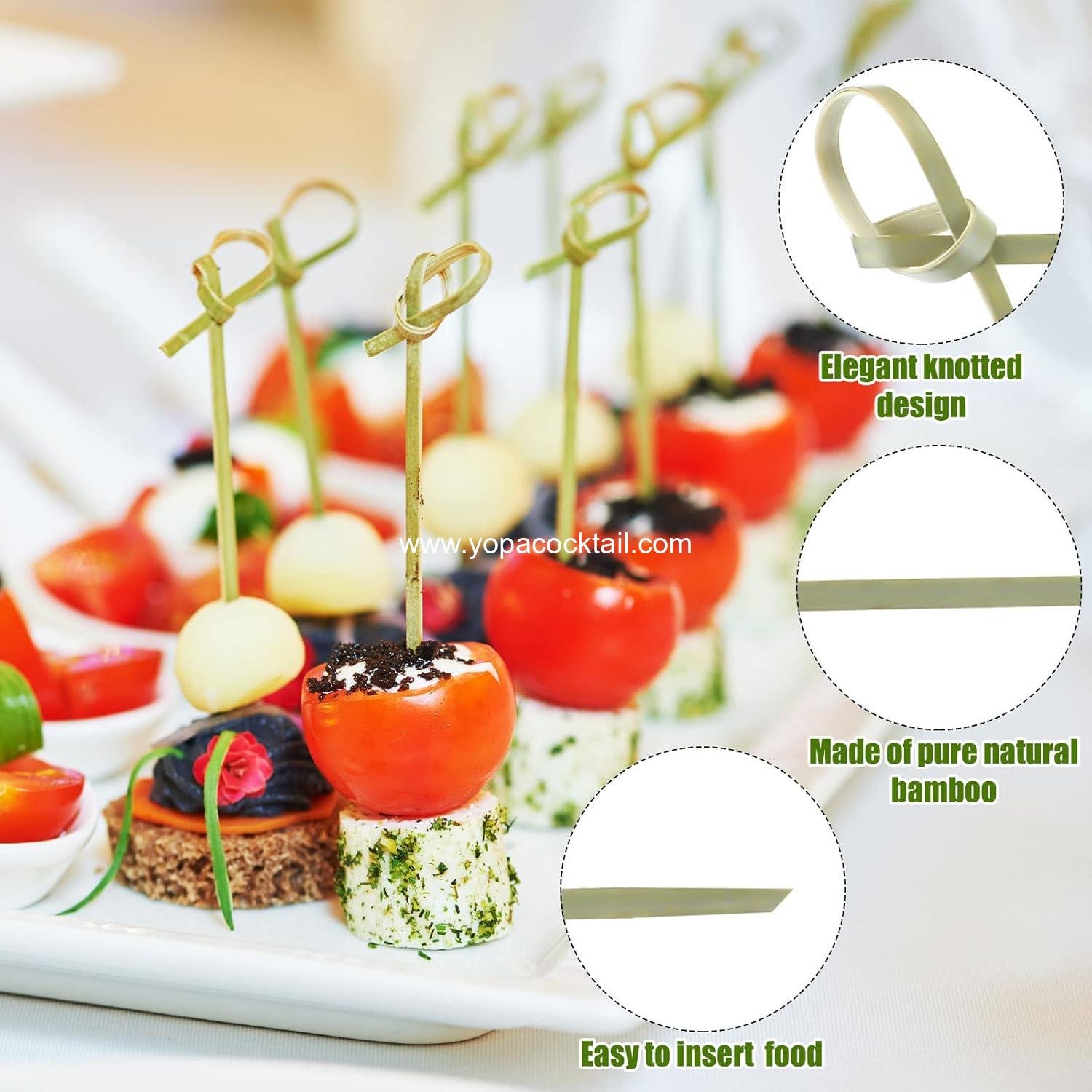 Wholesale 1000 Pcs Bamboo Cocktail Picks 4.13 Inch Skewers Fruit Toothpicks for Appetizers and Drink Garnishes Handmade Food Picks with Looped Knot for Party Bar Snacks Sandwiches Drinks Supplier Wholesale 1000 Pcs Bamboo Cocktail Picks 4.13 Inch Skewers Fruit Toothpicks for Appetizers and Drink Garnishes Handmade Food Picks with Looped Knot for Party Bar Snacks Sandwiches Drinks Supplier
