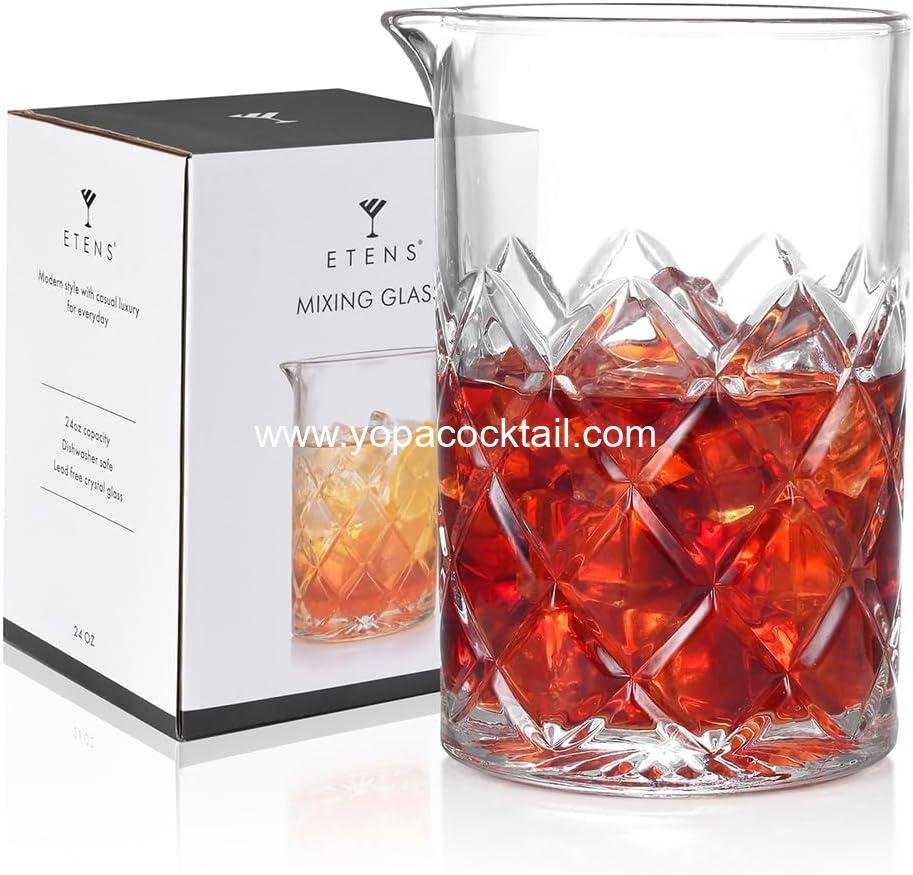 Wholesale Cocktail Mixing Glass | 24oz Crystal Stirring Pitcher | Old Fashioned Beaker | Professional Whiskey Barware - Supplier Wholesale Cocktail Mixing Glass | 24oz Crystal Stirring Pitcher | Old Fashioned Beaker | Professional Whiskey Barware - Supplier
