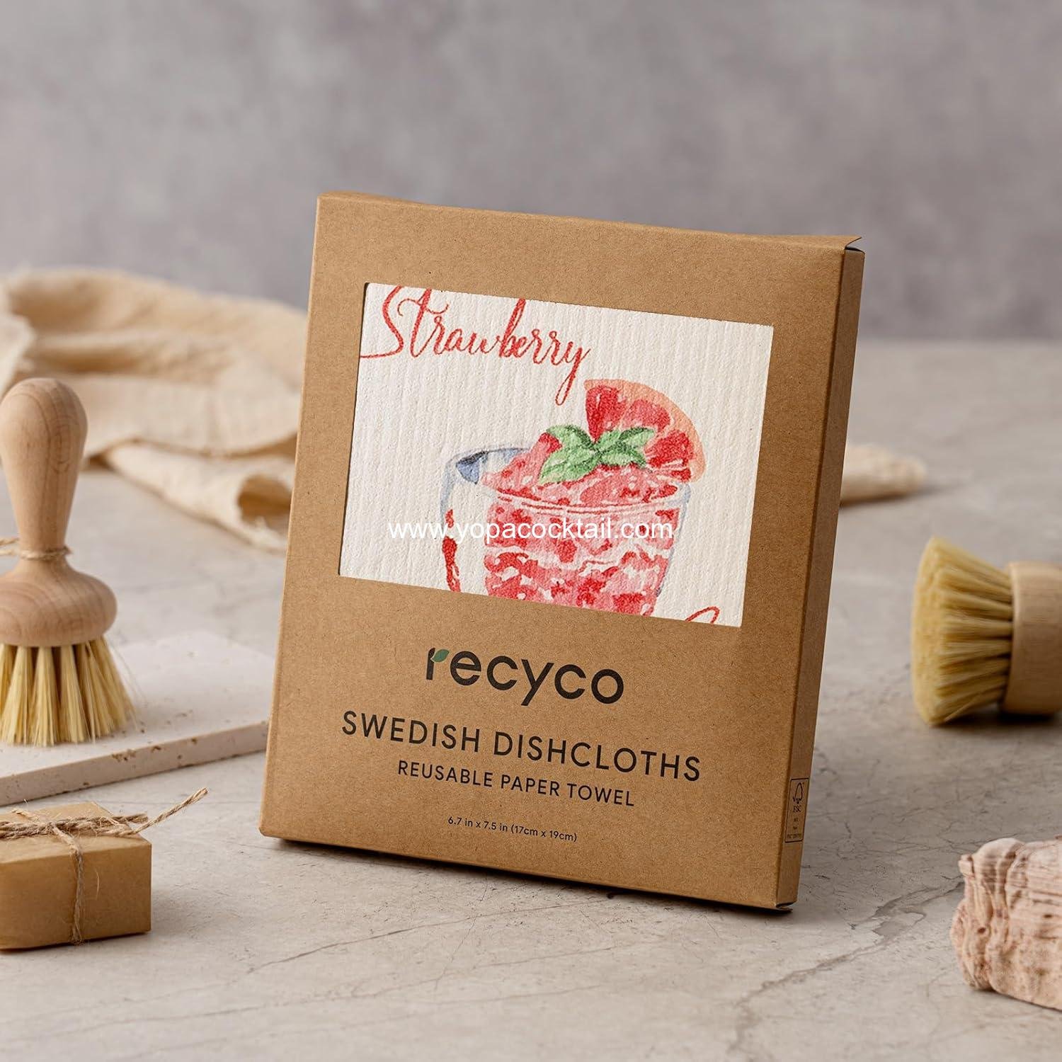 OEM Swedish Dishcloths for Kitchen | 6 Pack Washable Cocktail Dish Rags | Absorbent Cellulose Cleaning Paper Towels | Reusable 8 OEM Swedish Dishcloths for Kitchen | 6 Pack Washable Cocktail Dish Rags | Absorbent Cellulose Cleaning Paper Towels | Reusable 8