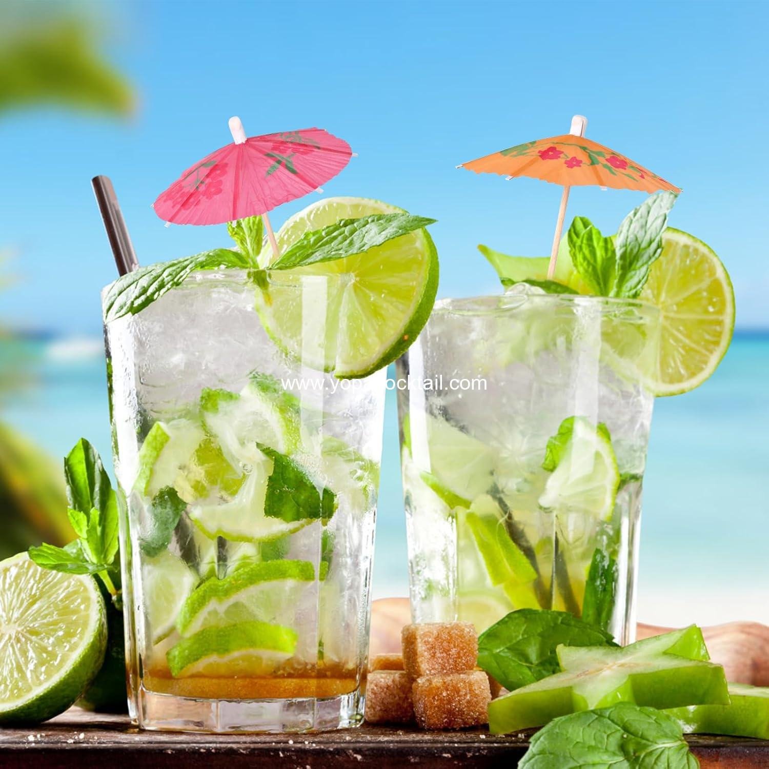 Wholesale 100 PCS Drink Umbrellas Cocktail Picks - Mini Paper Cocktail Umbrellas for Tropical Beach Pool Luau Party Decorations Supplier