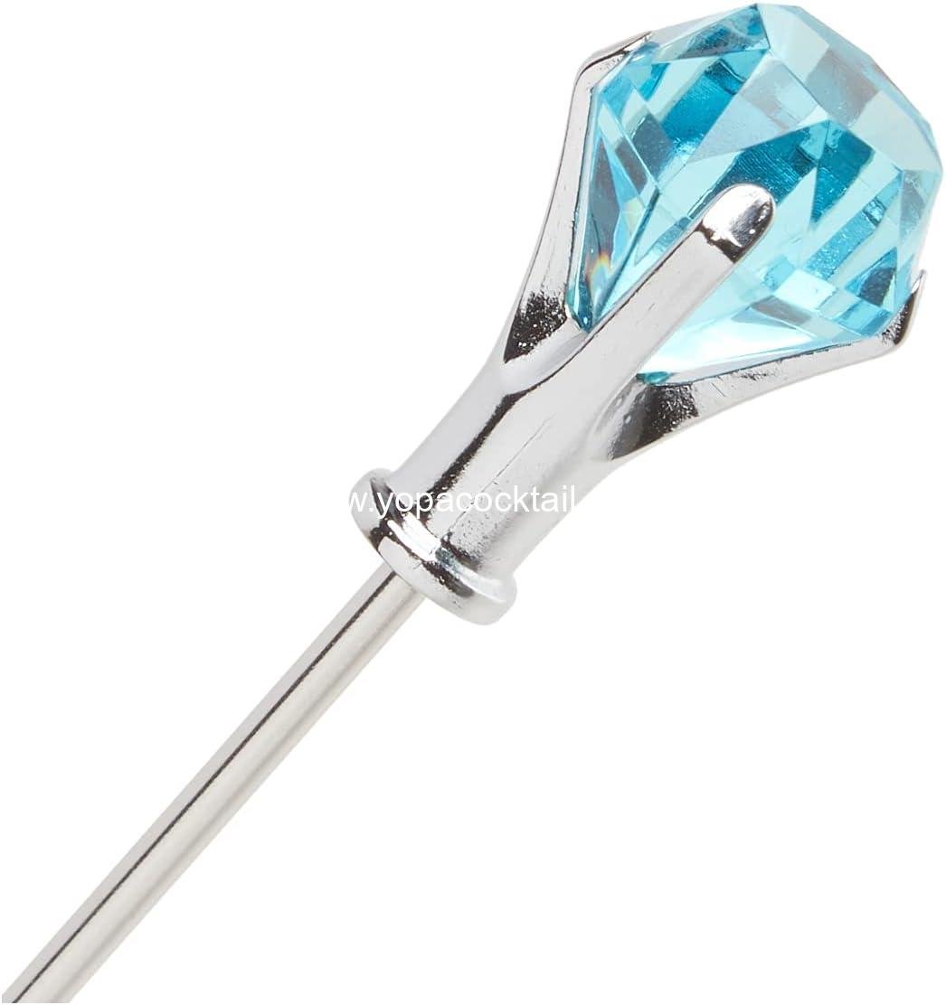 Wholesale Colorful Diamond-Head Martini Picks Set of 6 Multicolor 1oz Supplier
