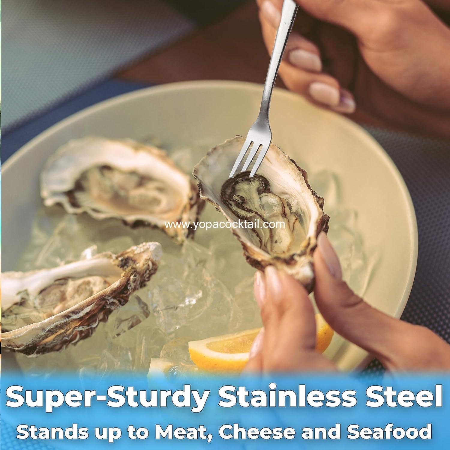 Wholesale Super Durable Elegant Mini Cocktail Forks - 36 Pcs Stainless Steel Tasting Fork Set for Hors D'Oeuvres, Appetizers, Mussels, and Crab - Small Metal Flatware Ideal for Restaurants and Events - Supplier