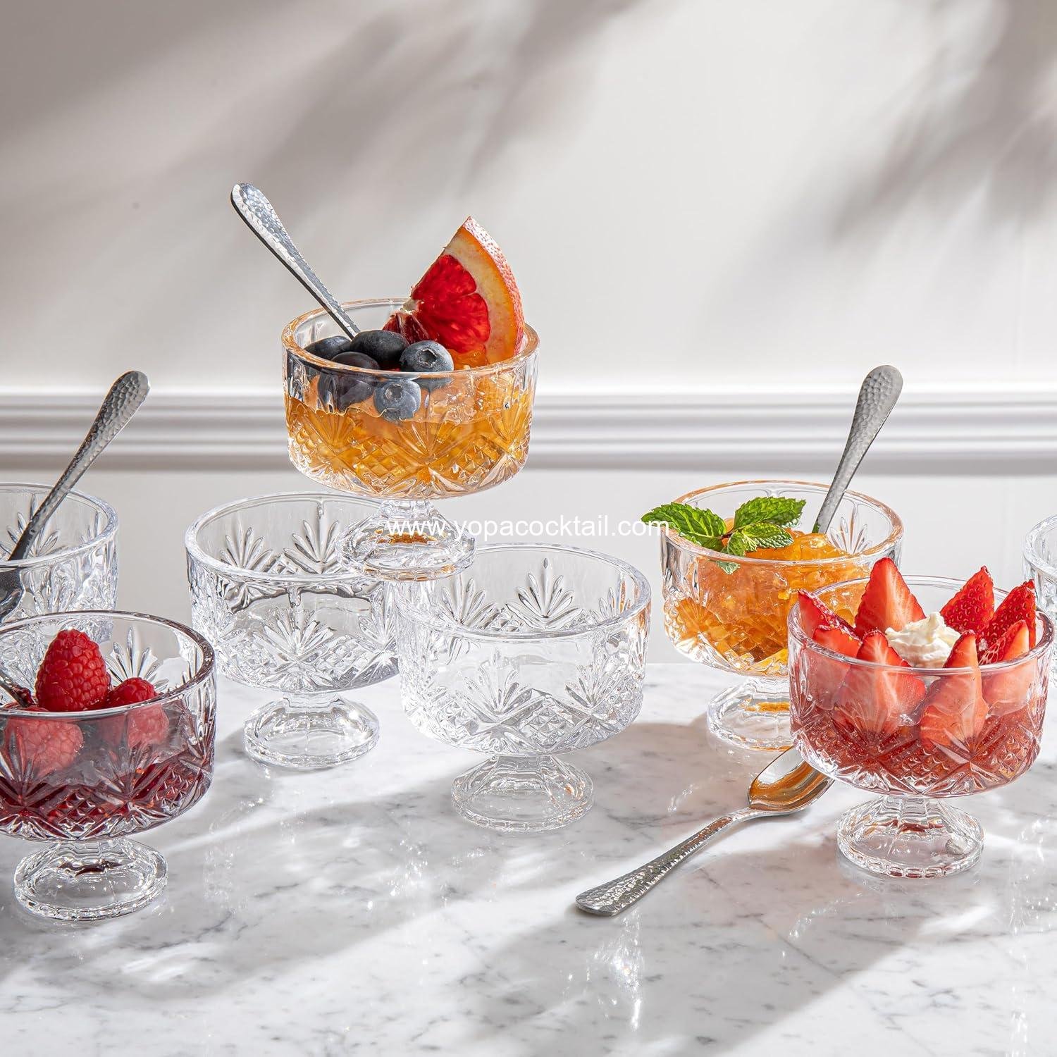 Wholesale Clear 16-Piece Dublin Trifle Glass Set - Supplier