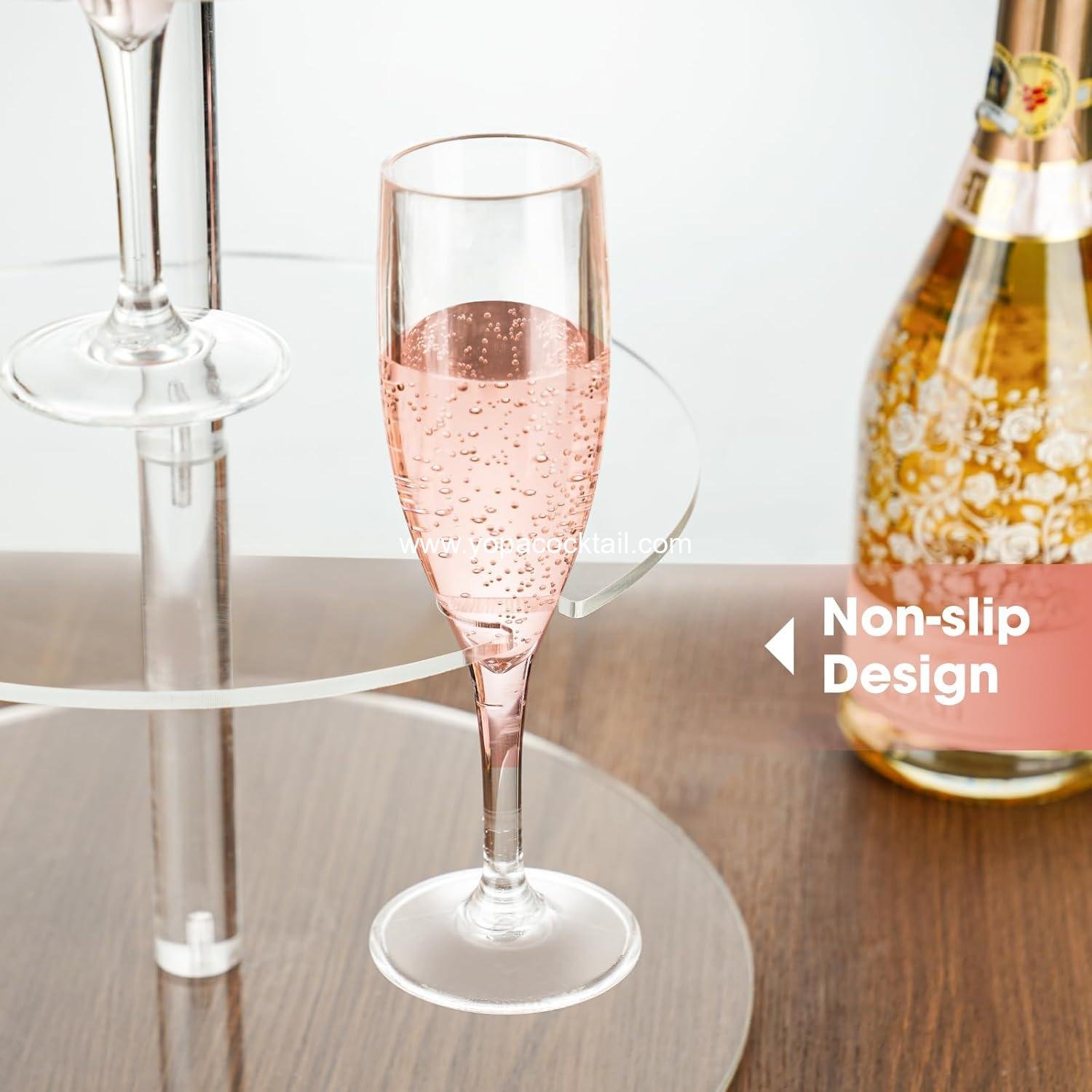 Wholesale 3-Tier Clear Acrylic Champagne Tower with String Lights, 12-Glass Cocktail Tree Stand for Weddings, Parties, Bars – Drink Tower for Champagne, Cocktails, Martinis, Margaritas Supplier