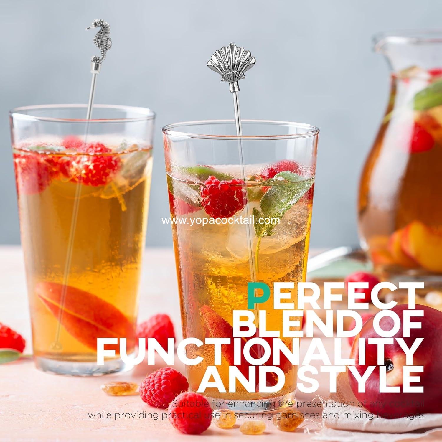 Wholesale 7.5-Inch Stainless Steel Coffee Beverage Stirrers with Animal Design, Set of 6 Cocktail Swizzle Sticks for Drinks Picks Tool - Manufacturer