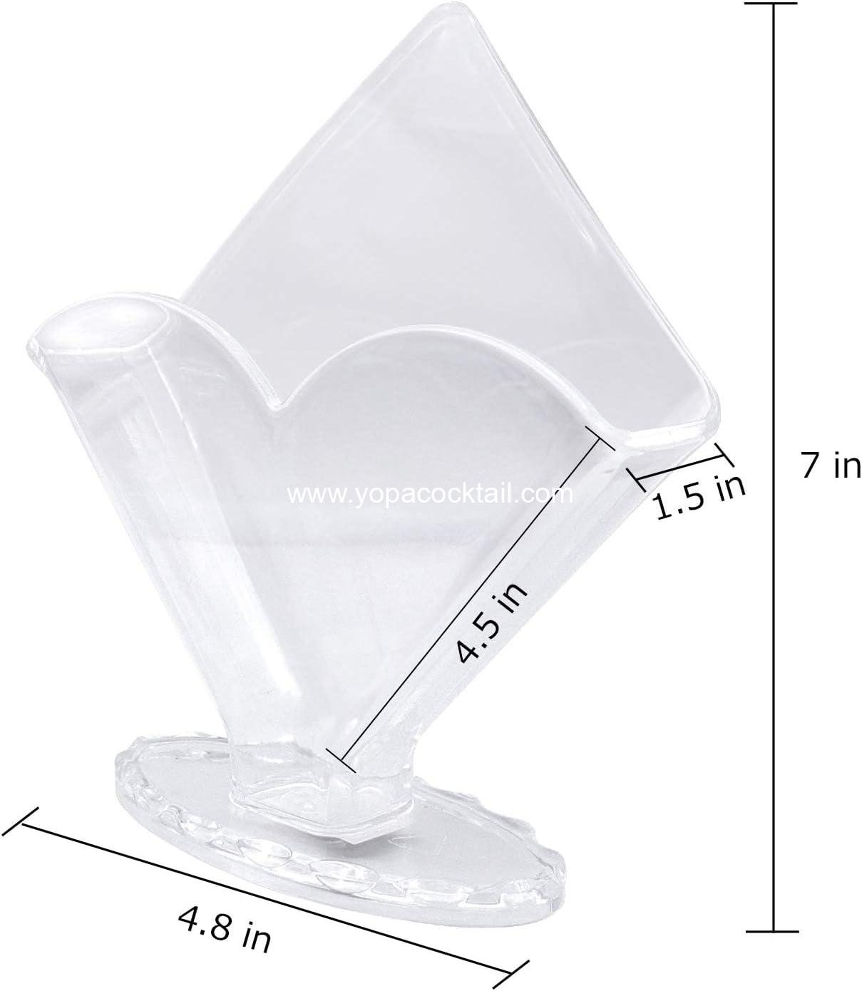 Wholesale Acrylic Clear Cocktail Napkin Holder 2 Pack, Modern Decorative Caddy for Tables and Kitchen Decor - Supplier