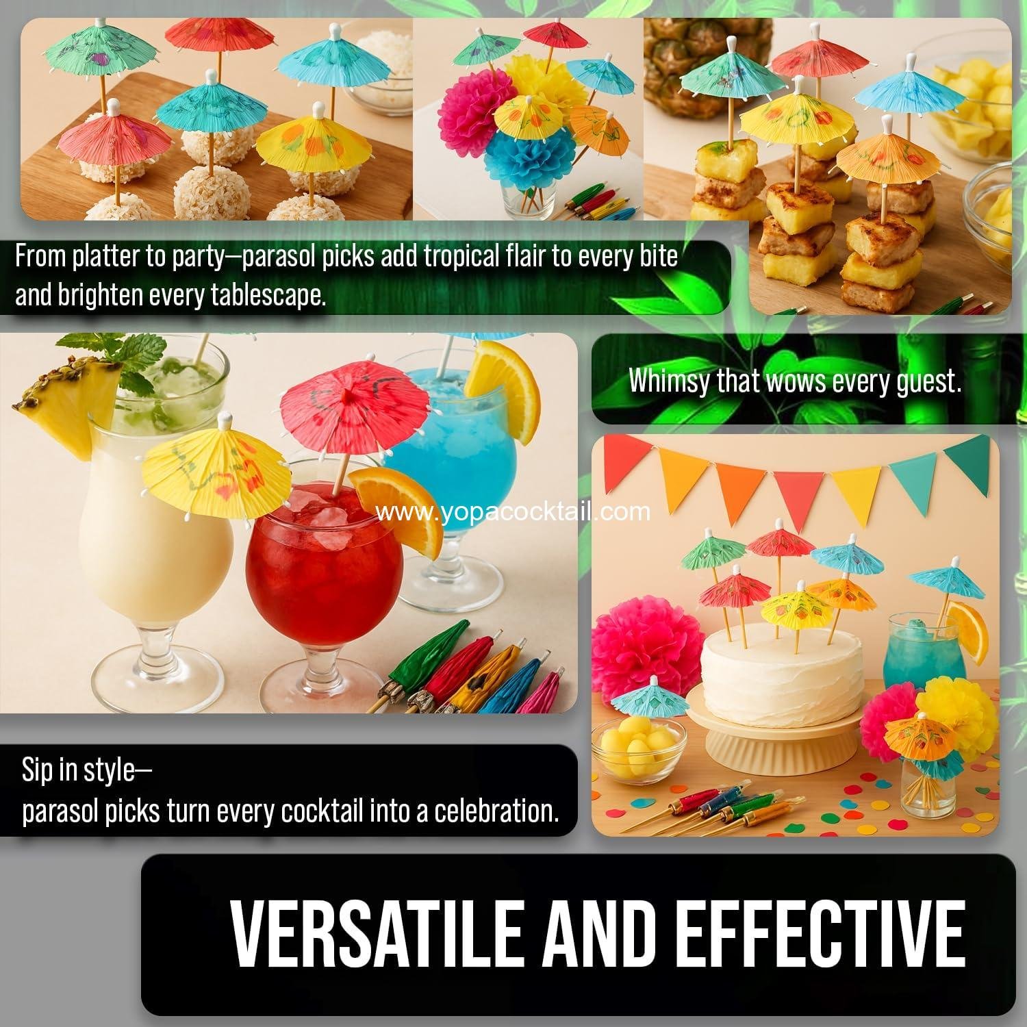 Wholesale 30Pcs Assorted Bamboo Wooden Cocktail Umbrella Picks - 3.9in Colorful Parasol Toothpicks for Tropical Drinks, Cupcake Toppers, Tiki Bars, Pool Parties, Luaus, and Summer Events - Supplier Wholesale 30Pcs Assorted Bamboo Wooden Cocktail Umbrella Picks - 3.9in Colorful Parasol Toothpicks for Tropical Drinks, Cupcake Toppers, Tiki Bars, Pool Parties, Luaus, and Summer Events - Supplier