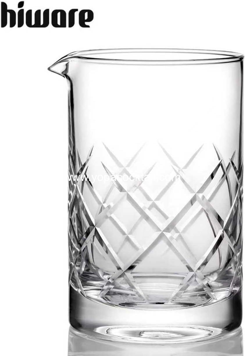 Wholesale 24 Oz Professional Cocktail Mixing Glass, Thick Bottom Seamless Crystal Mixing Glass Supplier