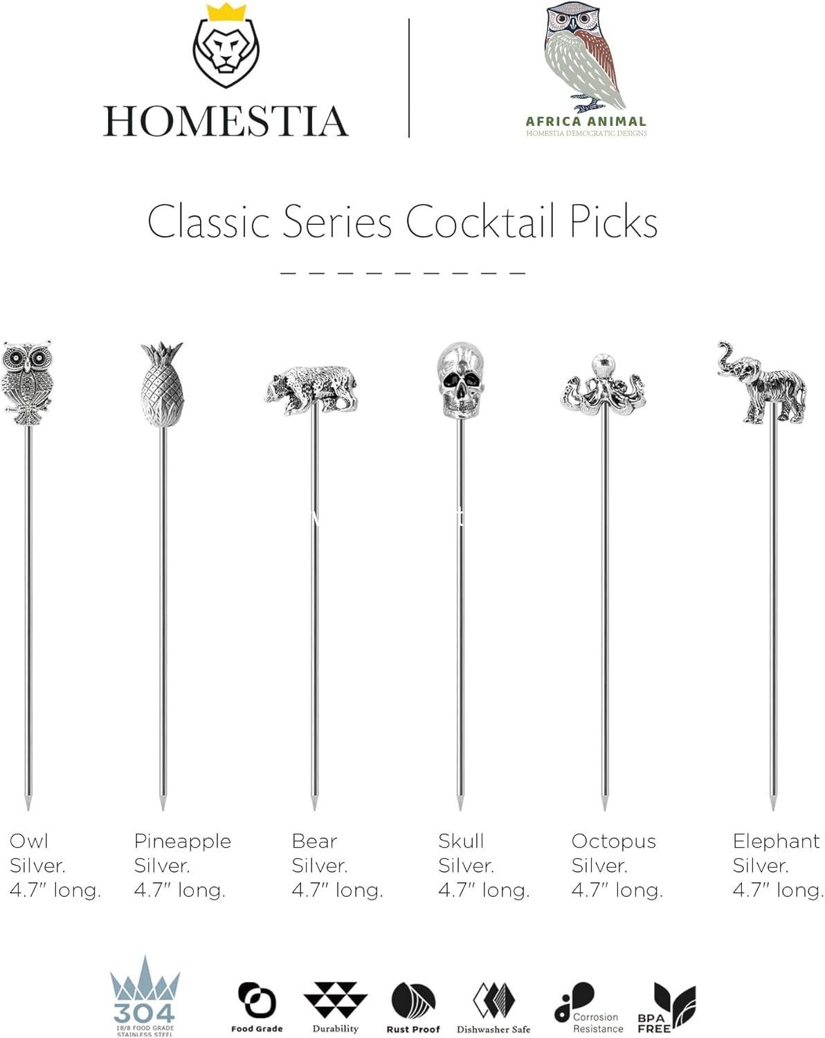 Wholesale Reusable Cocktail Picks 4.7