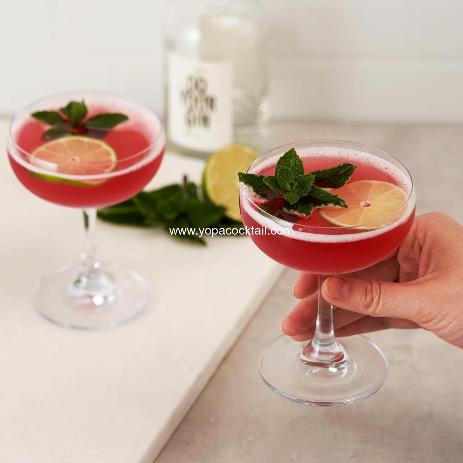 Wholesale Elegant Coupe Glasses Set of 4 - 7 oz Martini Glasses for Cocktails, Perfect for Espresso Martini, Manhattan, and Champagne – Ideal for Home Bars and Wedding Gifts, Supplier