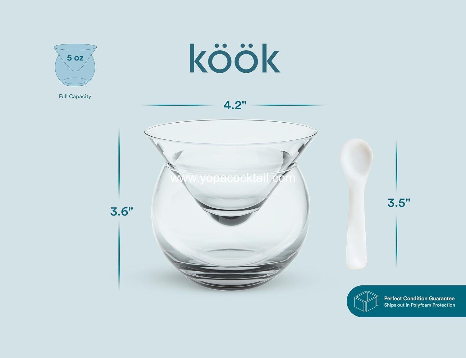 Wholesale Glass Caviar Chiller Server Set with Mother of Pearl Spoons, Ice Holder Serving Dish for Shrimp, Appetizers, Liquor, Martinis, and Cocktails, Dishwasher Safe, 5 oz Bowl, Set of 2 Supplier Wholesale Glass Caviar Chiller Server Set with Mother of Pearl Spoons, Ice Holder Serving Dish for Shrimp, Appetizers, Liquor, Martinis, and Cocktails, Dishwasher Safe, 5 oz Bowl, Set of 2 Supplier