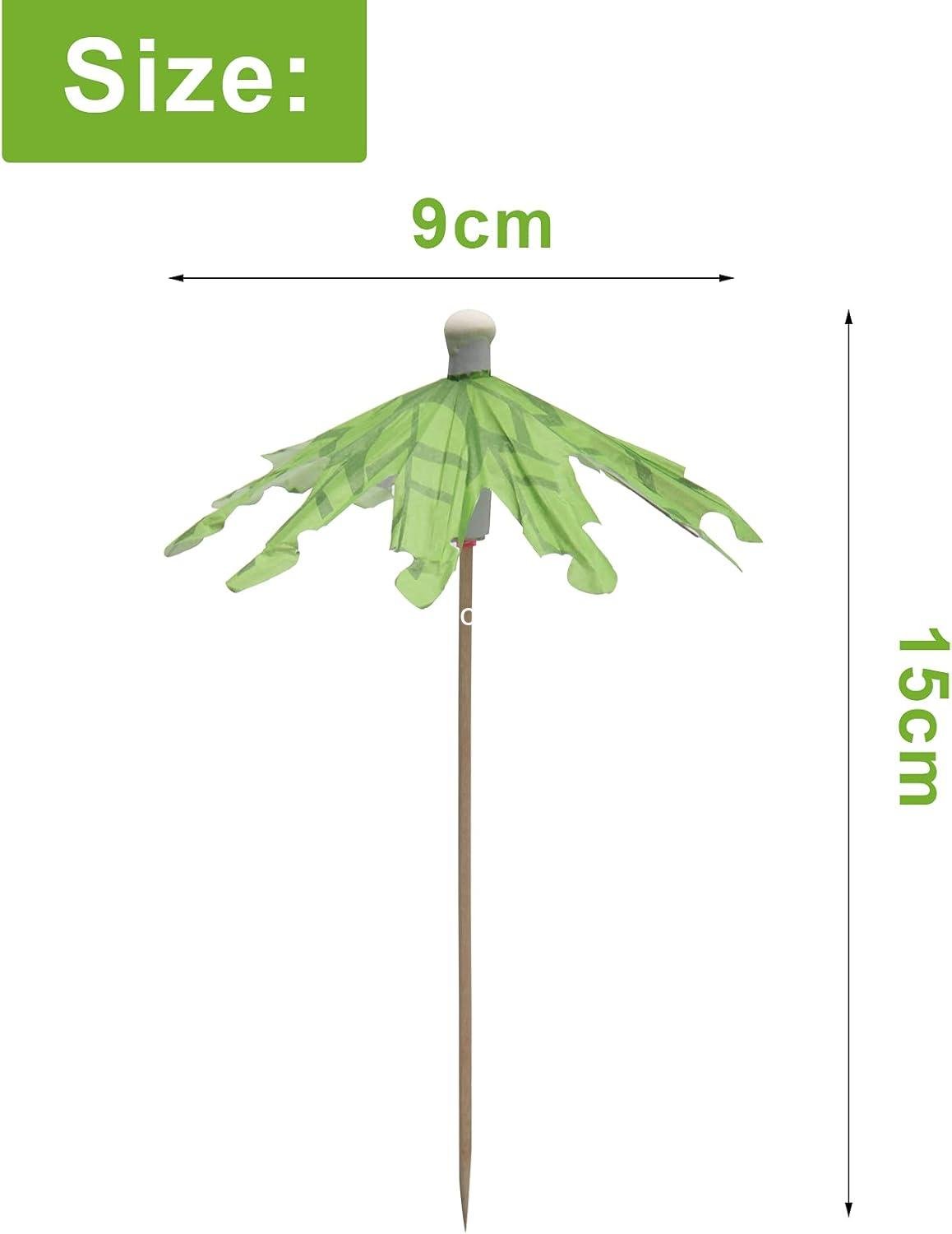 Wholesale 50pcs Cocktail Umbrellas - Coconut Palm Toothpick Decorations for Drinks Cupcakes & Fruit Tropical Themed Party supplier
