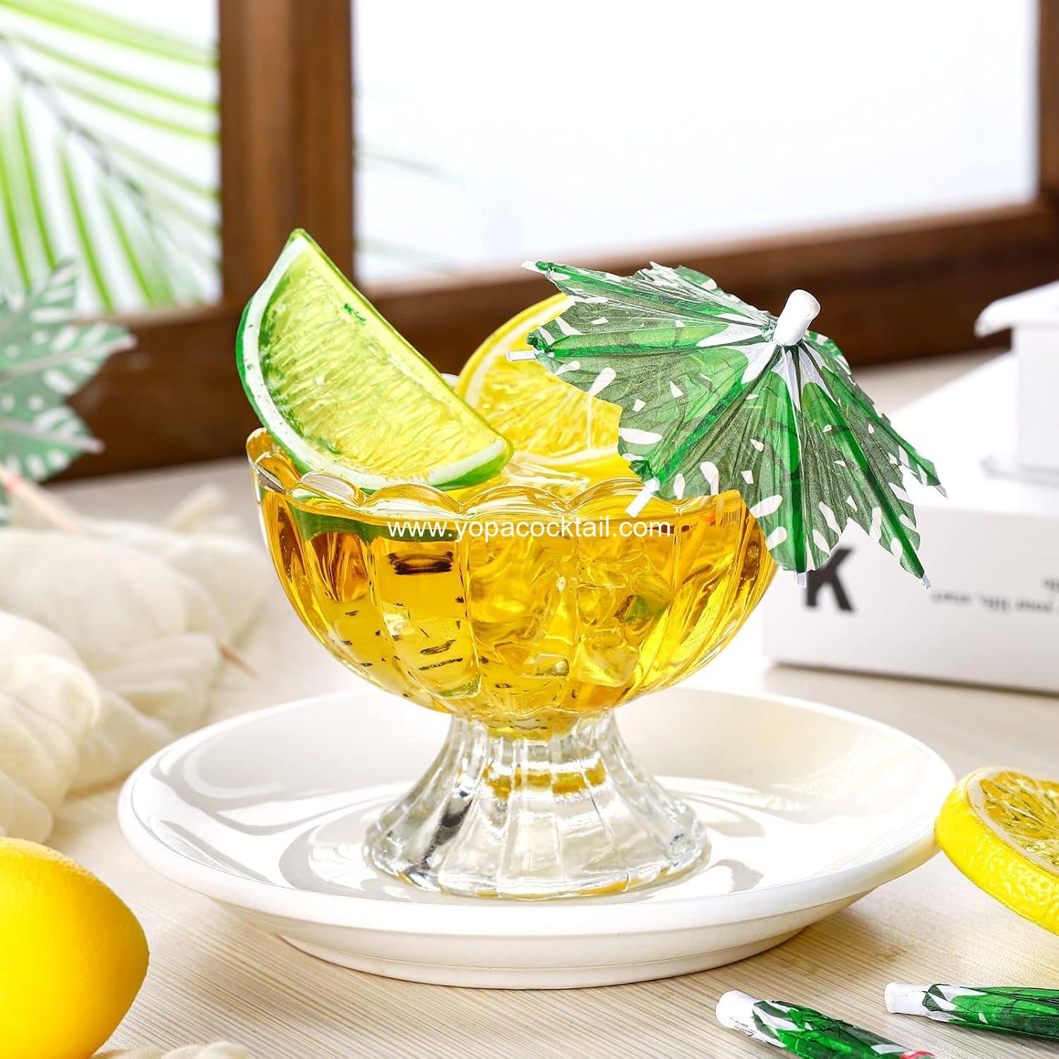 Wholesale 300-Piece Palm Tree Cocktail Umbrellas | Tropical Drink Picks & Cupcake Toppers for Summer Hawaiian Wedding Party manufacturer