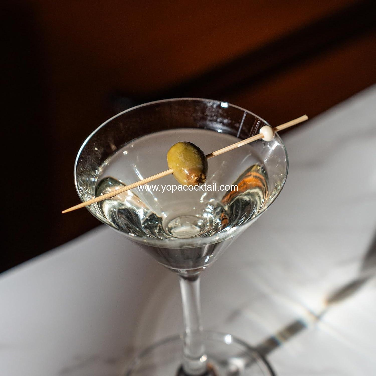 wholesale 100-Pack 4.7-inch Bamboo Cocktail Picks Skewers with Ball Tips for Appetizers Fruit Sandwiches BBQ Charcuterie Boards supplier