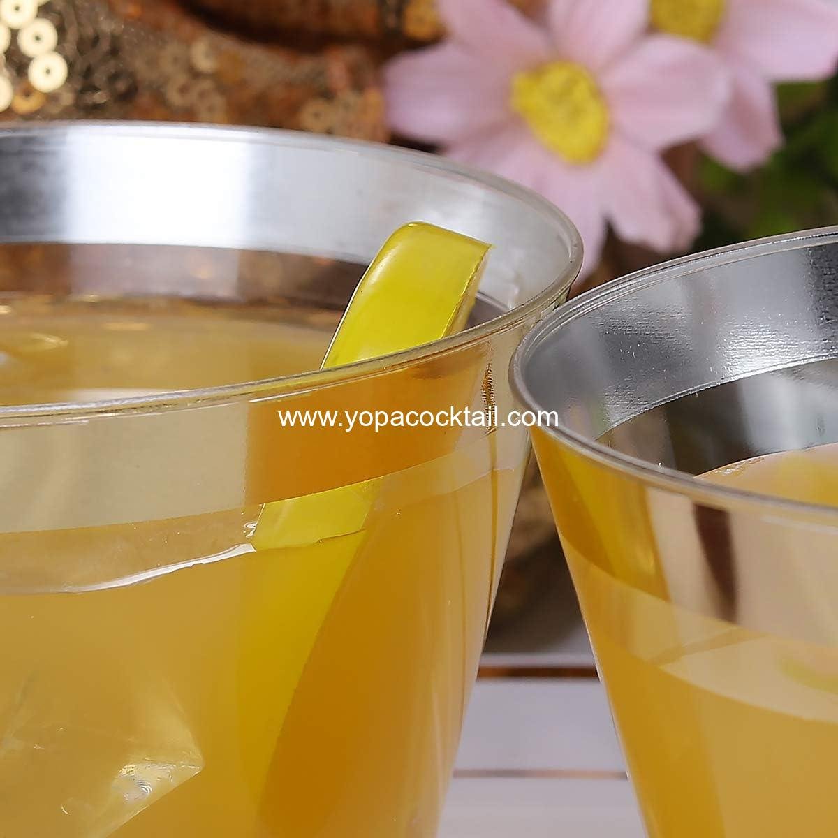 Wholesale 200-Pack 9 oz Gold-Rim Clear Plastic Disposable Wine Glasses Elegant Party & Wedding Cocktail Tumblers manufacturer