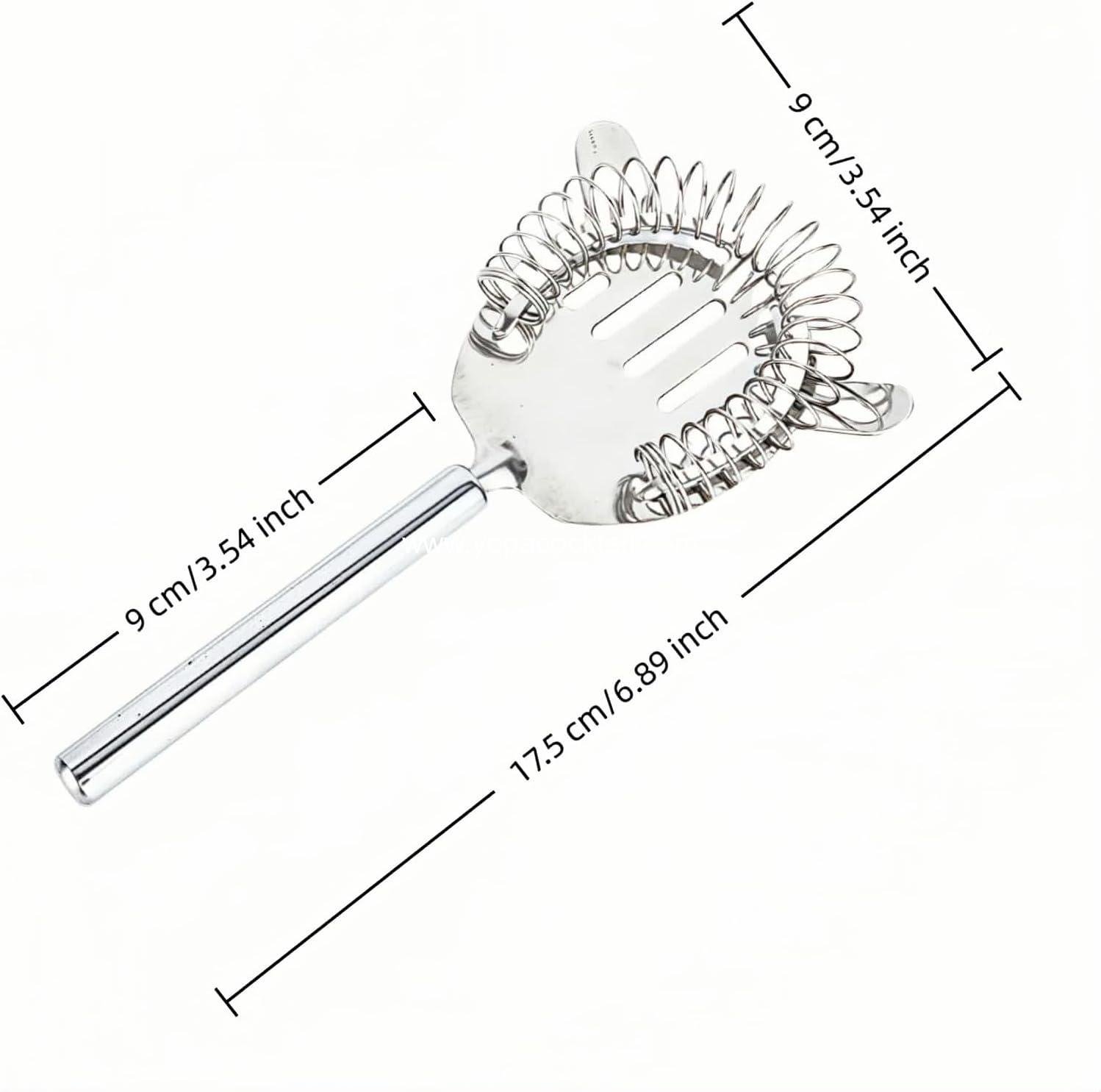 Wholesale Cocktail Strainer — Fine Mesh Detachable Spring Leakproof Fits Shaker Tins & Pint Glasses 304 Stainless Steel Dishwasher Safe supplier Wholesale Cocktail Strainer — Fine Mesh Detachable Spring Leakproof Fits Shaker Tins & Pint Glasses 304 Stainless Steel Dishwasher Safe supplier