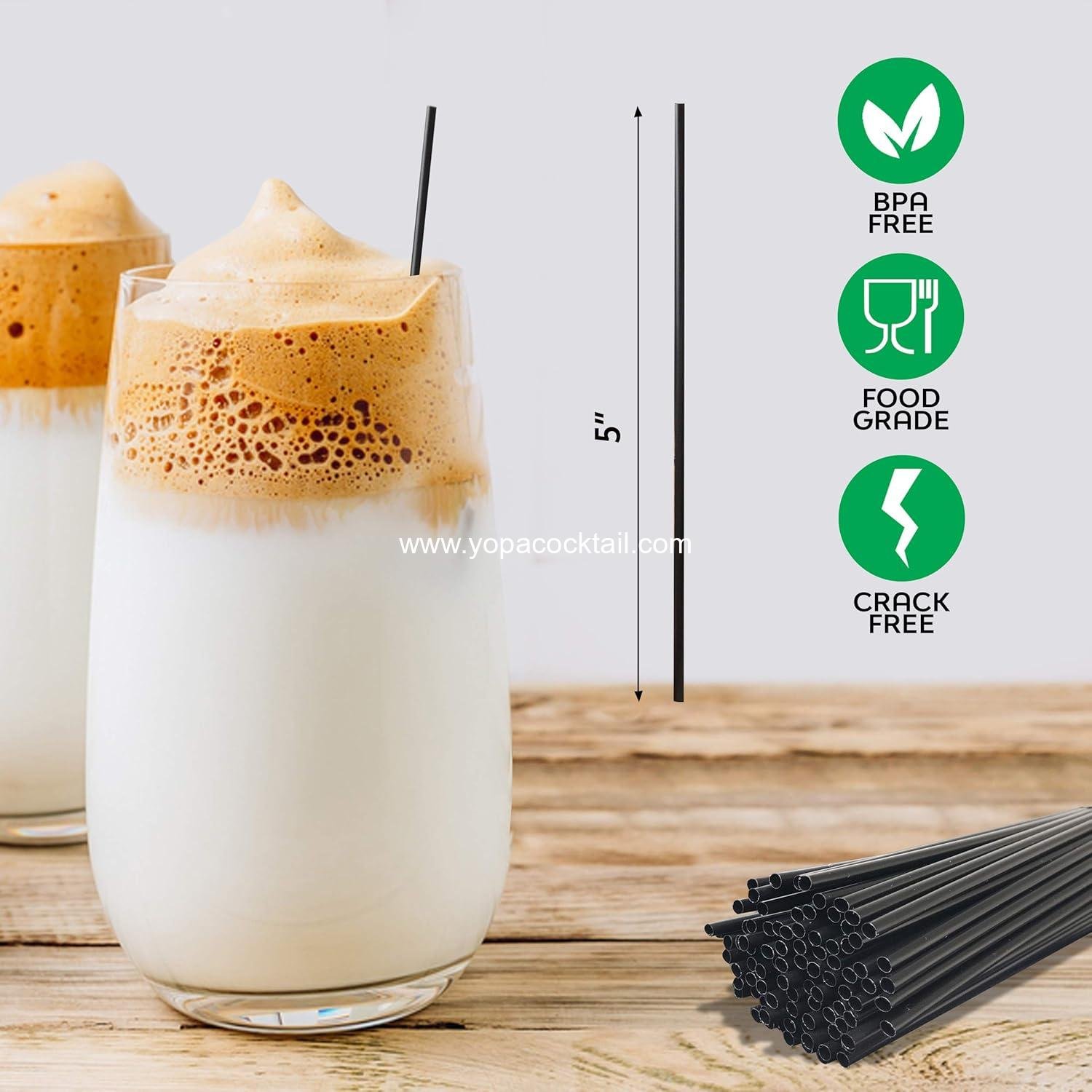 wholesale Coffee Stirrer Sticks Disposable Plastic Drink Stirrers 5-Inch 1000 Count Black Pack of 1 Use as Coffee Straws or Cocktail Mixers supplier