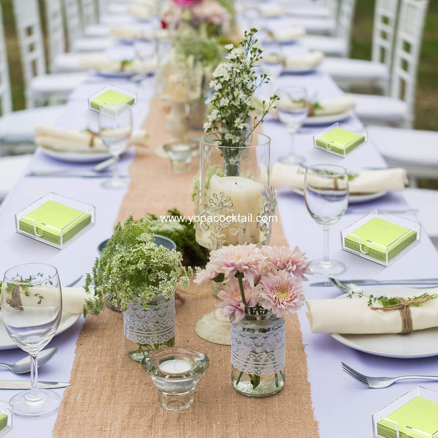 Wholesale Acrylic Cocktail Napkin Holder 2-Pack Clear Square/Rectangle for Table Dinner Kitchen Bar 5.5 x 5.5 Inch supplier Wholesale Acrylic Cocktail Napkin Holder 2-Pack Clear Square/Rectangle for Table Dinner Kitchen Bar 5.5 x 5.5 Inch supplier