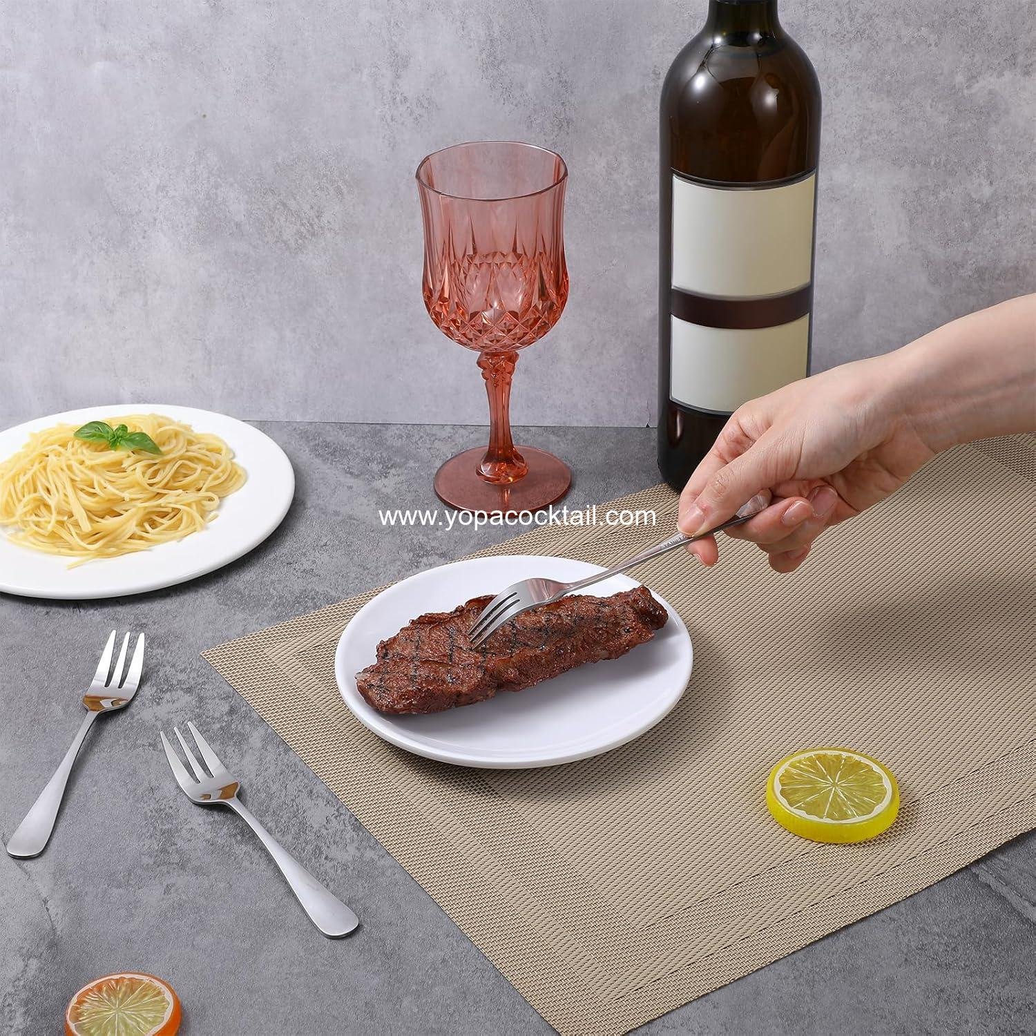 wholesale 24 pcs 5.5-inch stainless steel 3-prong cocktail oyster forks portable small salad charcuterie seafood tasting travel supplier