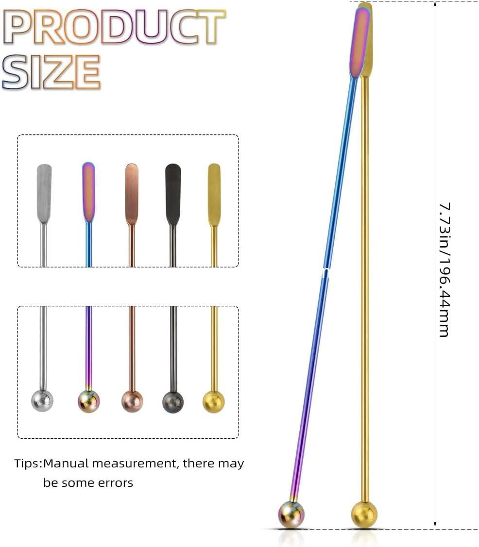 Wholesale Stainless Steel Coffee & Cocktail Swizzle Sticks — Reusable 7.73-inch Metal Stirrer Spoon with Small Rectangular Paddle manufacturer Wholesale Stainless Steel Coffee & Cocktail Swizzle Sticks — Reusable 7.73-inch Metal Stirrer Spoon with Small Rectangular Paddle manufacturer