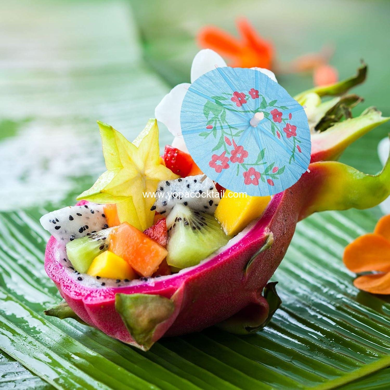 OEM Cocktail Picks Drink Umbrellas Hawaiian Tropical Parasol Cupcake Toppers Party Supplies (24 Pieces) supplier