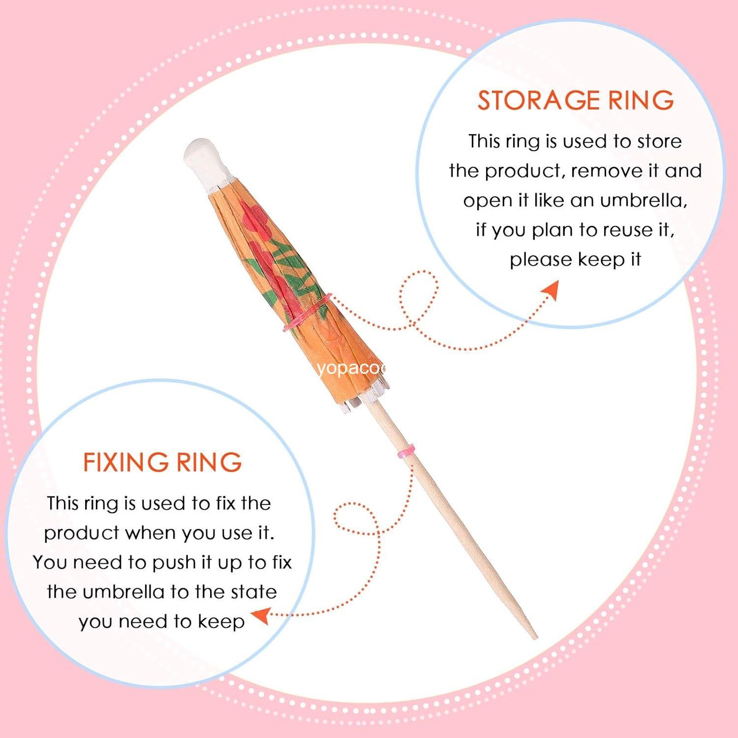 OEM Cocktail Picks Drink Umbrellas Hawaiian Tropical Parasol Cupcake Toppers Party Supplies (24 Pieces) supplier