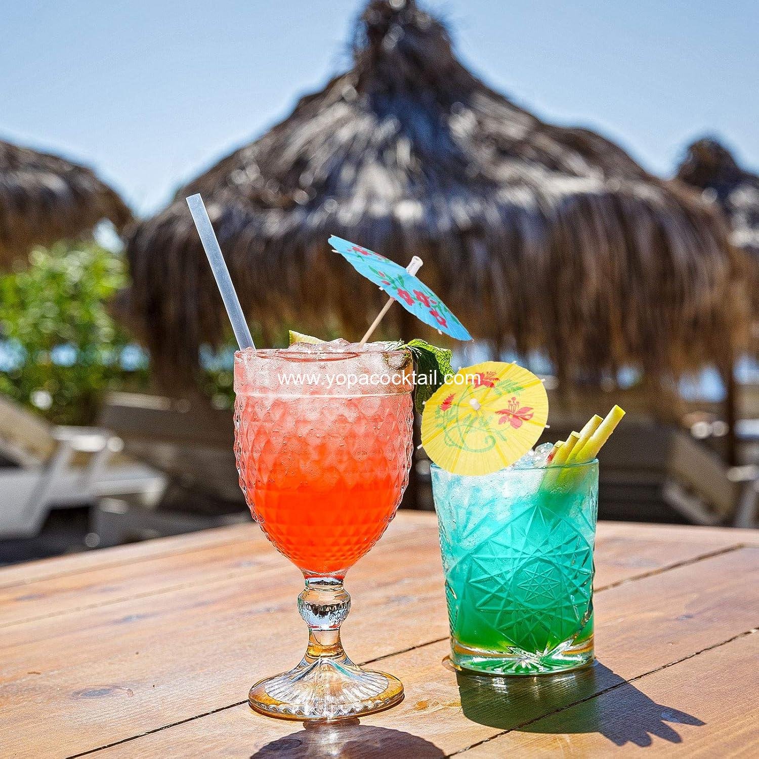 OEM Cocktail Picks Drink Umbrellas Hawaiian Tropical Parasol Cupcake Toppers Party Supplies (24 Pieces) supplier