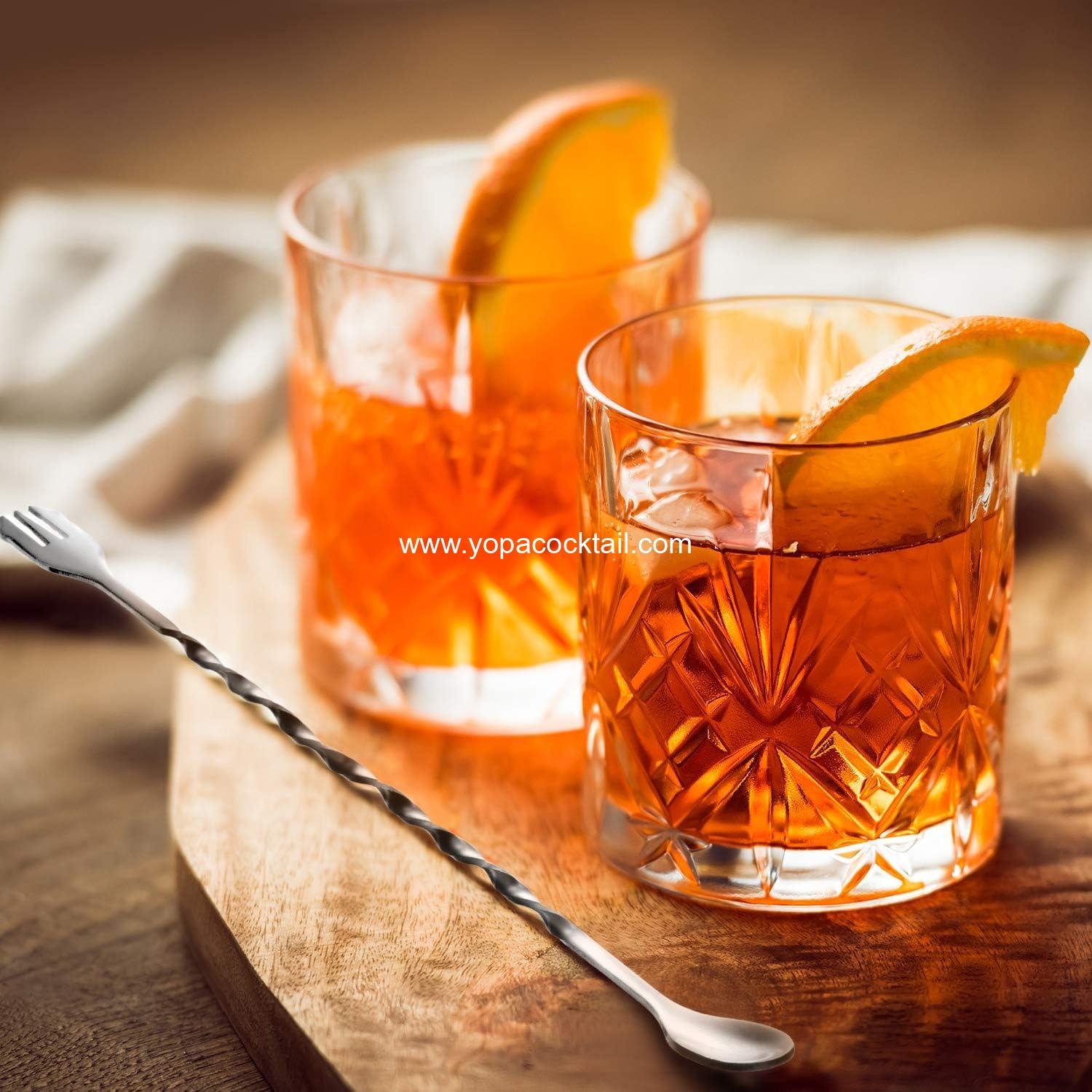 Wholesale 8 Pc 10-inch Long Stainless Steel Spiral Bar Spoons Cocktail Stirring Silver supplier Wholesale 8 Pc 10-inch Long Stainless Steel Spiral Bar Spoons Cocktail Stirring Silver supplier