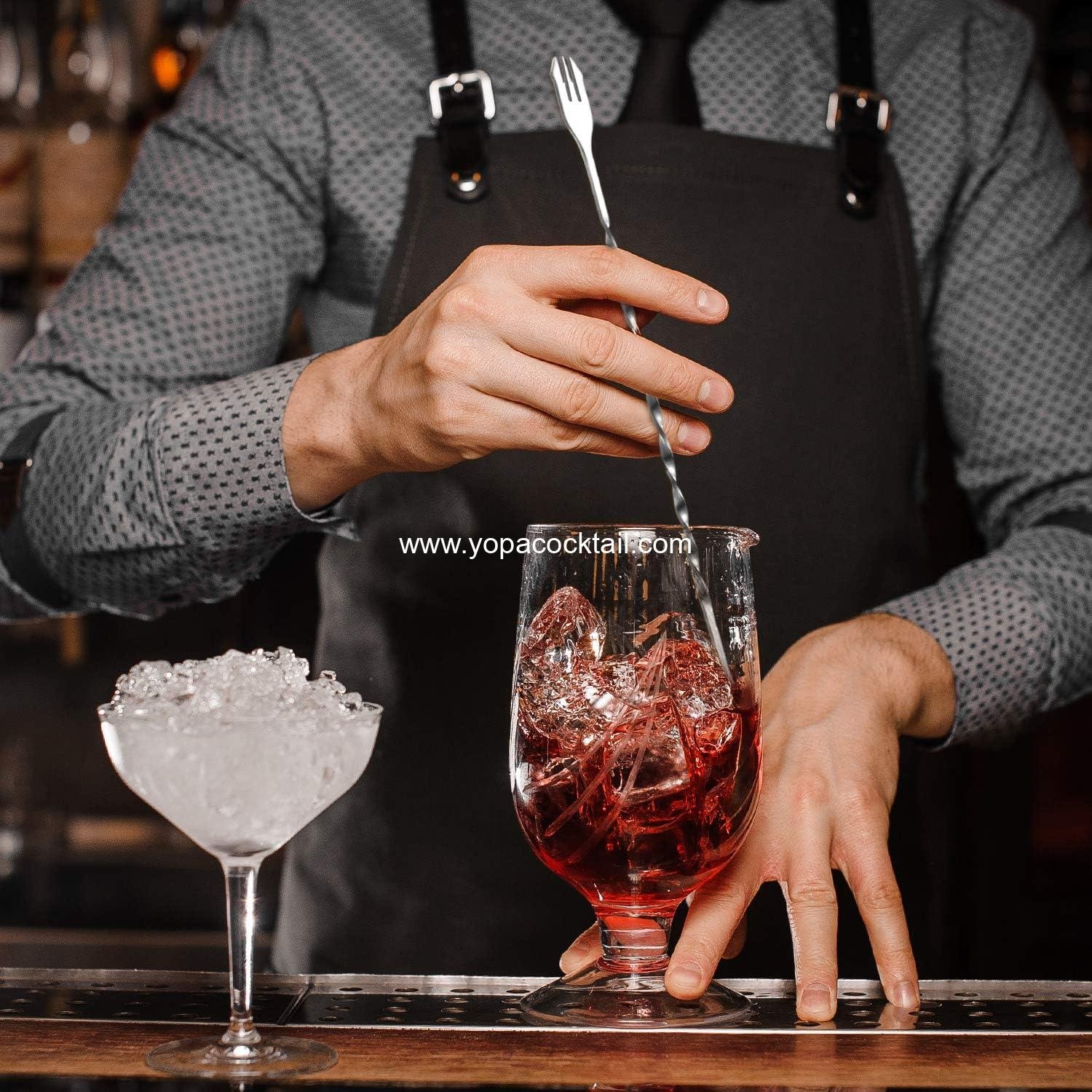 Wholesale 8 Pc 10-inch Long Stainless Steel Spiral Bar Spoons Cocktail Stirring Silver supplier Wholesale 8 Pc 10-inch Long Stainless Steel Spiral Bar Spoons Cocktail Stirring Silver supplier