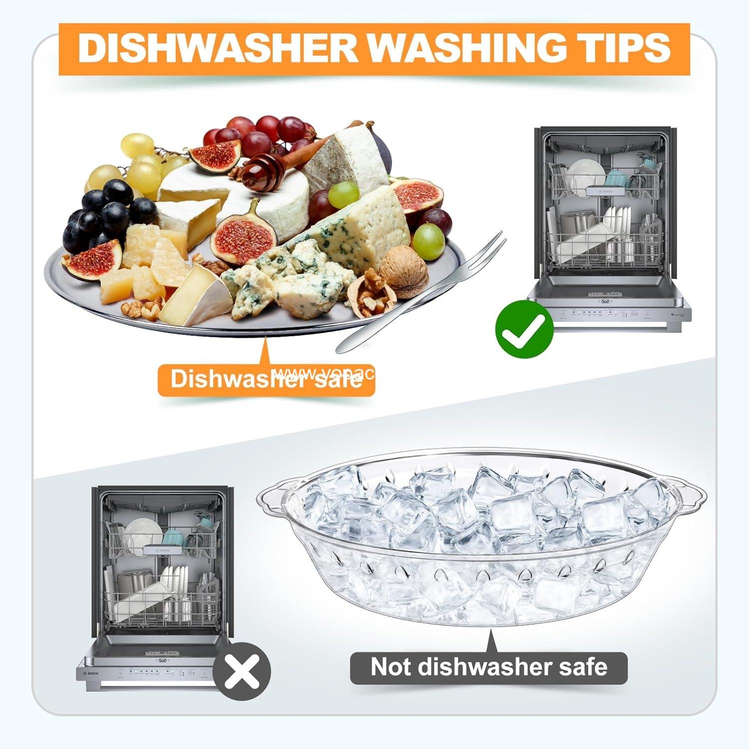 Wholesale 3-Pack 11.8in Chilled Serving Trays with Ice Compartment and 10 Forks Cold Platter for Fruit Veggies Seafood Shrimp Cocktail Appetizers Buffet Picnic Outdoor Party supplier Wholesale 3-Pack 11.8in Chilled Serving Trays with Ice Compartment and 10 Forks Cold Platter for Fruit Veggies Seafood Shrimp Cocktail Appetizers Buffet Picnic Outdoor Party supplier