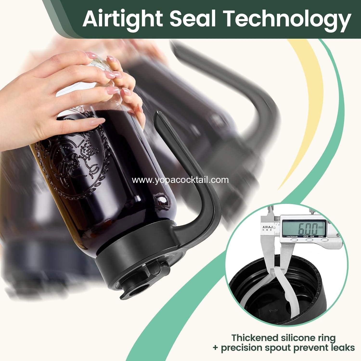 OEM Mason Jar Glass Pitcher Airtight Leakproof Pour Spout Lid 2 Quart (64 oz) 1/2 Gallon for Breastmilk Cold Brew Sun Tea supplier OEM Mason Jar Glass Pitcher Airtight Leakproof Pour Spout Lid 2 Quart (64 oz) 1/2 Gallon for Breastmilk Cold Brew Sun Tea supplier