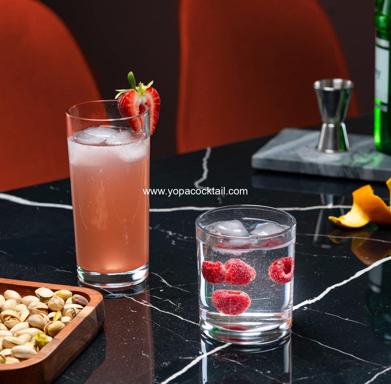 wholesale Everyday Drinkware Set of 8 (4 Tall, 4 Short) Hurricane Glasses for Cocktail Iced Coffee Beer Wine Whiskey Water supplier