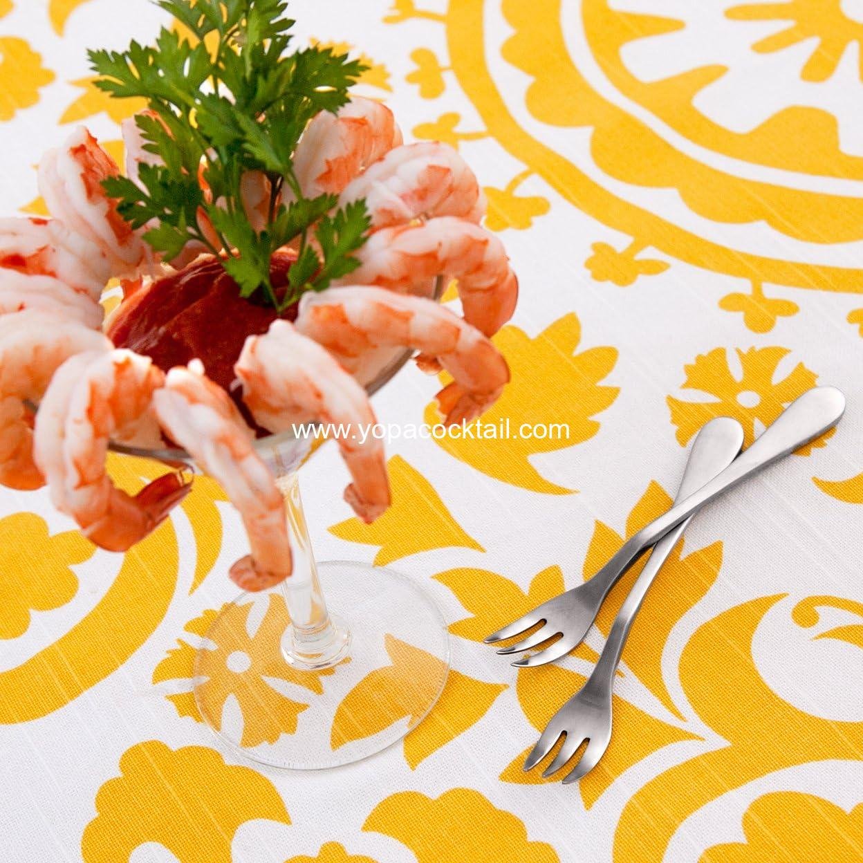 Wholesale 18/0 Stainless Steel Cocktail Forks Set of 6 Matte Silver manufacturer Wholesale 18/0 Stainless Steel Cocktail Forks Set of 6 Matte Silver manufacturer