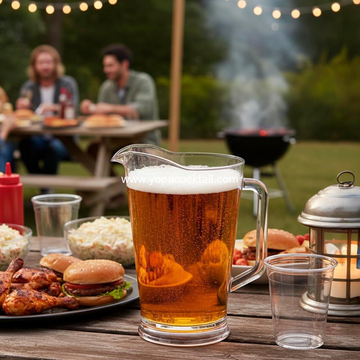 Wholesale 64 oz Bistro Clear Pitcher Set of 2 Reusable BPA-Free Acrylic Beer & Beverage Pitchers for Water Lemonade Juice Soda Indoor Outdoor supplier Wholesale 64 oz Bistro Clear Pitcher Set of 2 Reusable BPA-Free Acrylic Beer & Beverage Pitchers for Water Lemonade Juice Soda Indoor Outdoor supplier