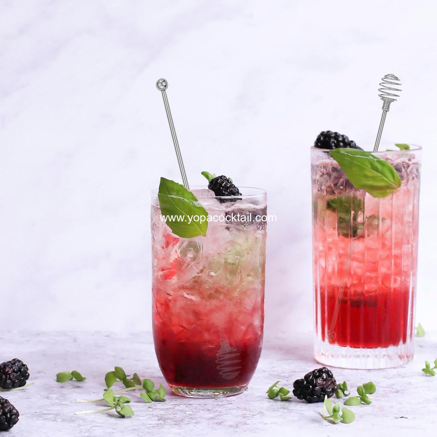 Wholesale Stainless Steel Coffee Stir Sticks 4-Pack Reusable Beverage Swizzle Stirrers with Honey Shape - Supplier