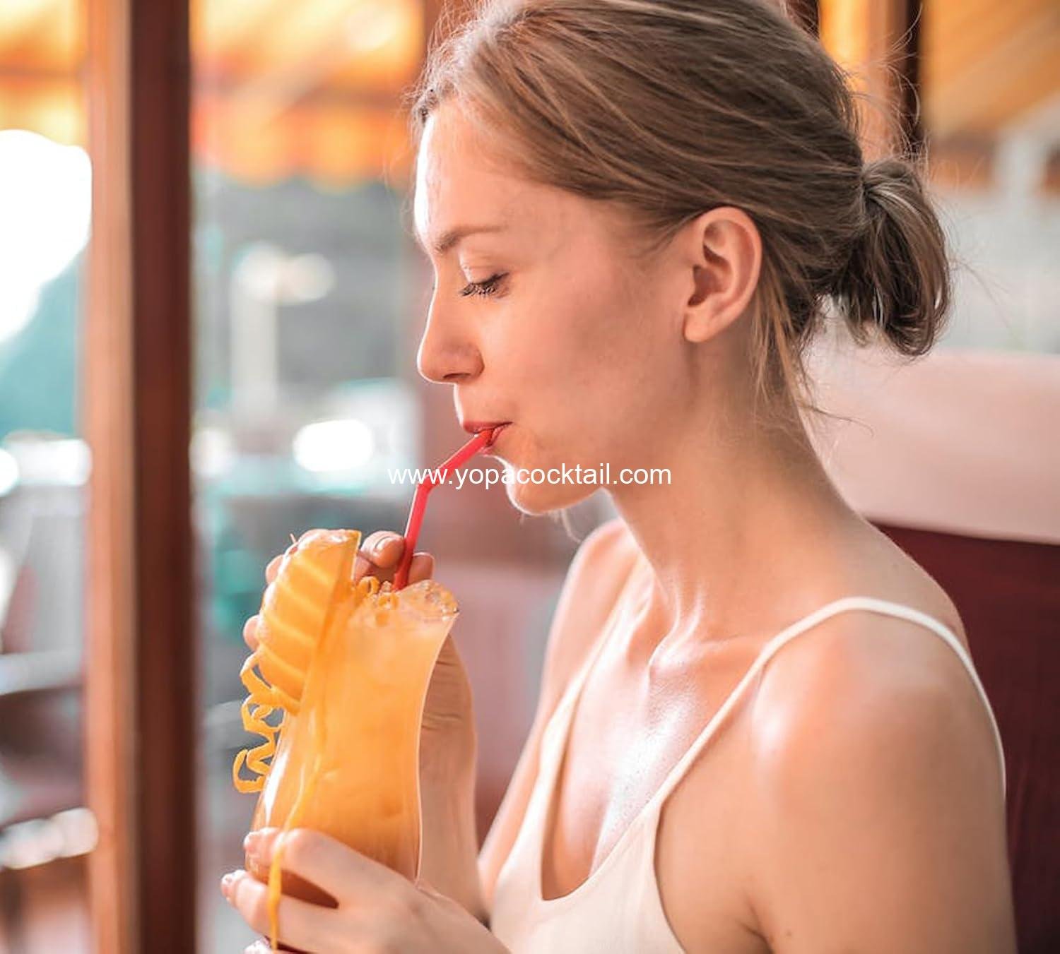 Wholesale 6 Pack Hurricane Glasses 14 oz Clear Tulip Drinking Cups for Juices Cocktails Beer Tropical Drinks Water Beverages Supplier