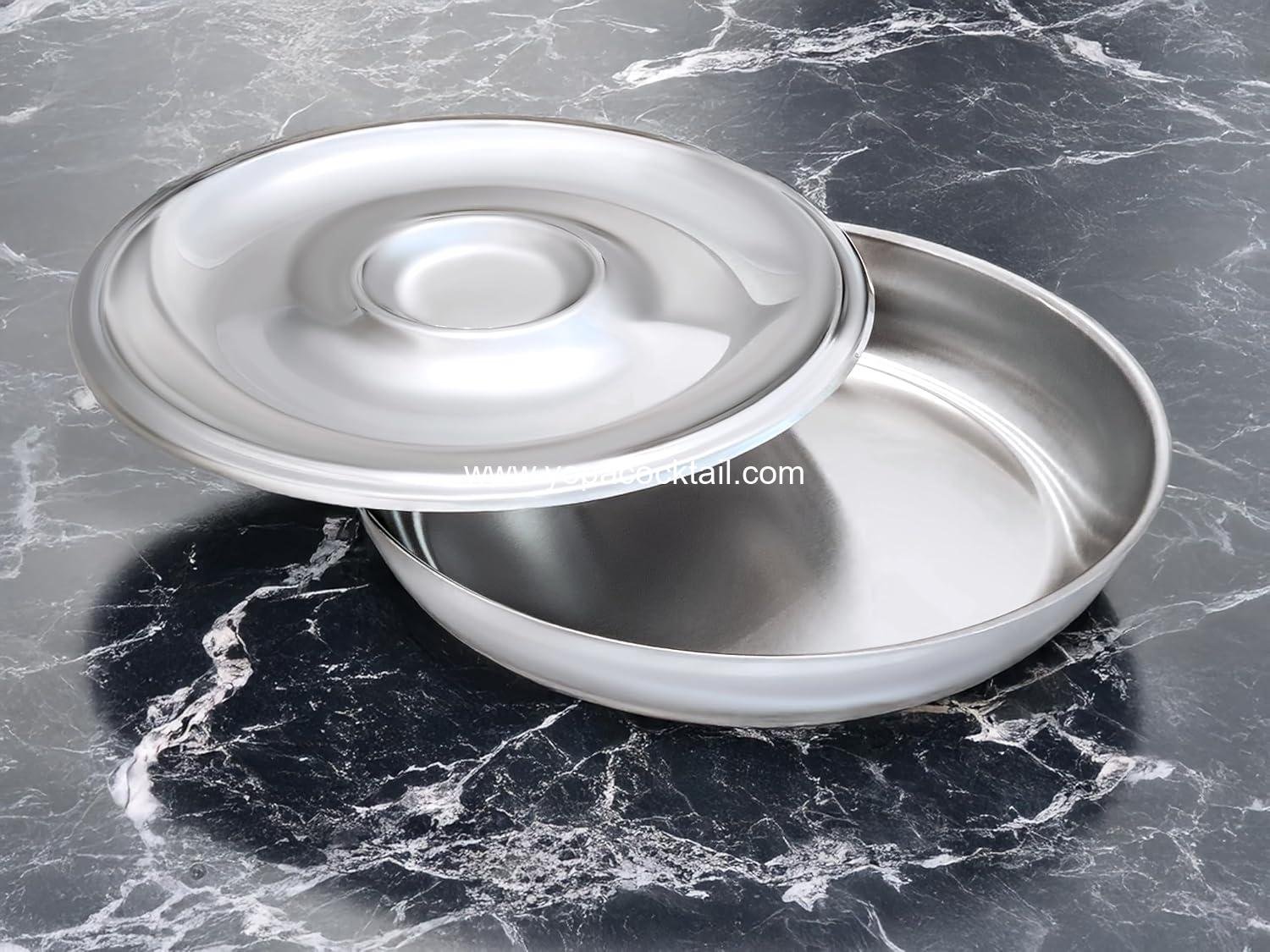 Wholesale Shrimp Cocktail Serving Dish and Bowl with Ice - Elegant Large Platter for Seafood, Oysters, Crawfish, Veggies, Fruits, Salads - Supplier