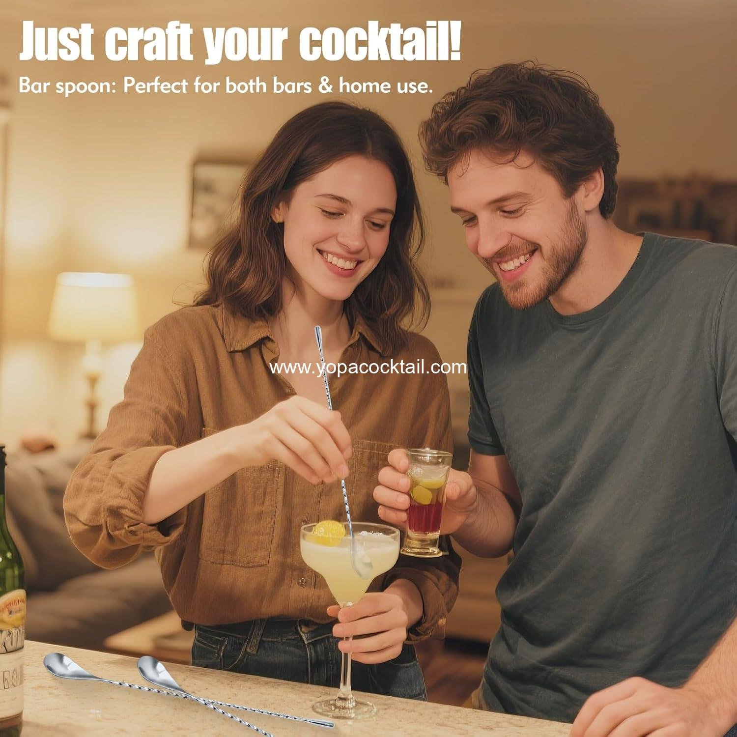 Wholesale 3Pcs Stainless Steel Bar Spoon Set, Ergonomic Stirring Spoons for Effortless Cocktail Mixing, Twist-Handle for Precision Stirring - Supplier