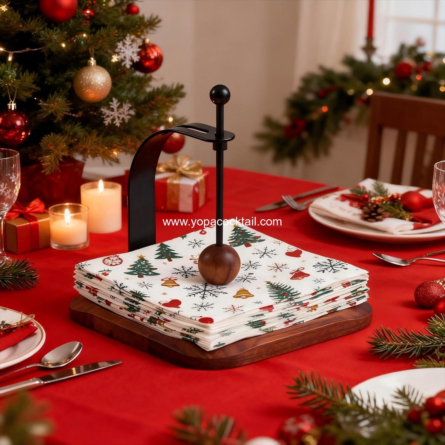 Wholesale Nordic Style Wooden Napkin Holder - Fits 5-7