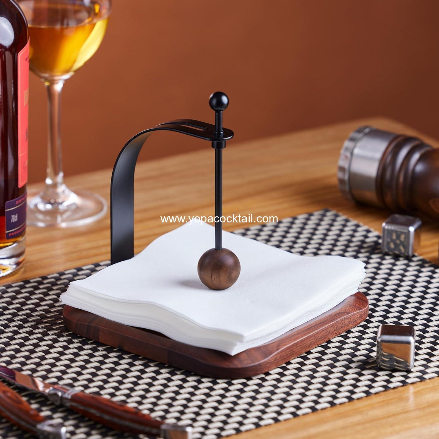 Wholesale Nordic Style Wooden Napkin Holder - Fits 5-7