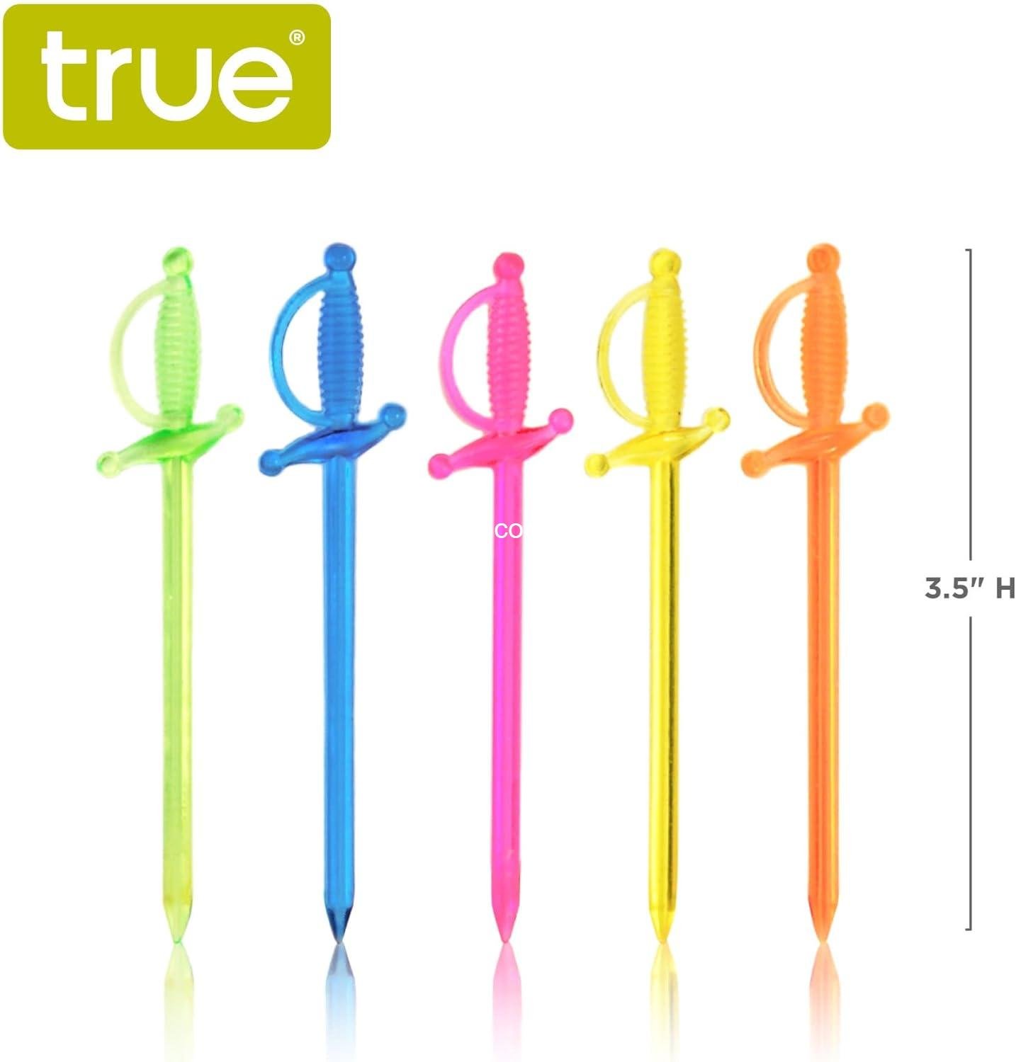 Wholesale Mini Sword Toothpicks, Colorful Appetizer Picks for Drinks and Desserts, Birthday Party Supplies, Set of 50, Supplier