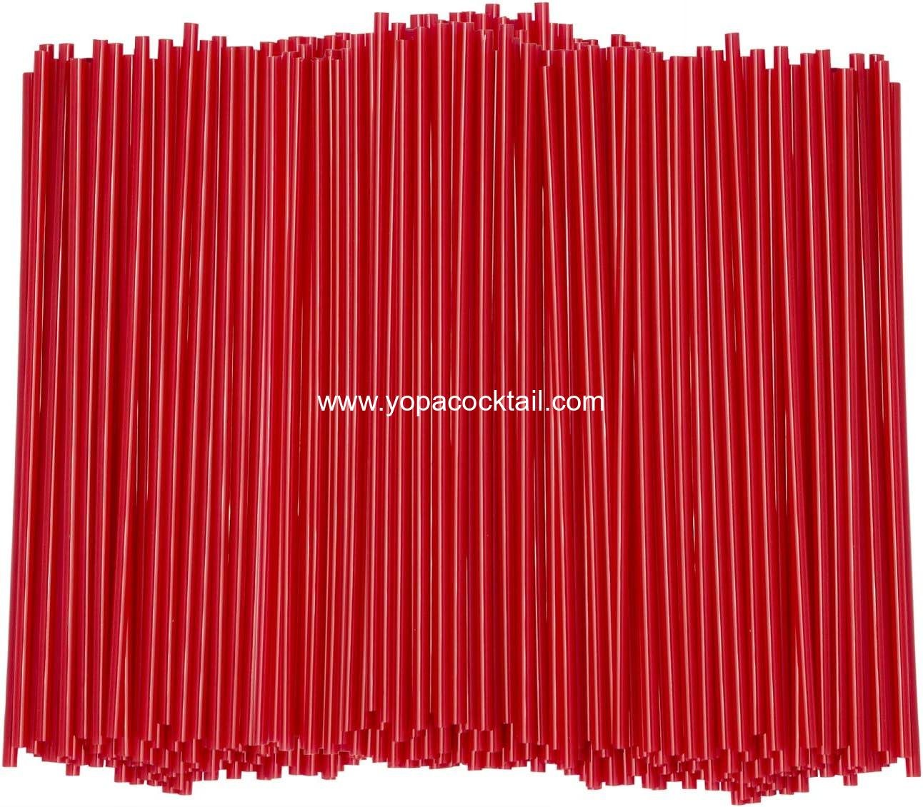 Comfy Package [5 Inch - 1000 Count] Coffee & Cocktail Stirrers/Straws Disposable Plastic Sip Stir Sticks – Red