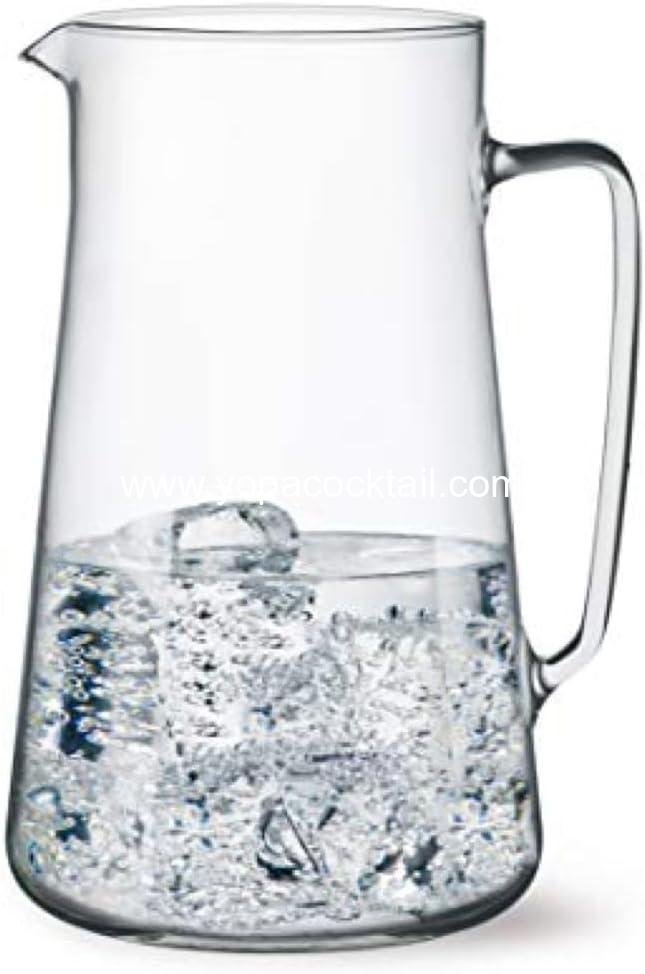 Wholesale 2.5 Quart Glass Pitcher with Spout, 80 Ounce Borosilicate Iced Tea Pitcher with Handle, Angled Cylinder Design, Glass Water Pitcher - Supplier Wholesale 2.5 Quart Glass Pitcher with Spout, 80 Ounce Borosilicate Iced Tea Pitcher with Handle, Angled Cylinder Design, Glass Water Pitcher - Supplier