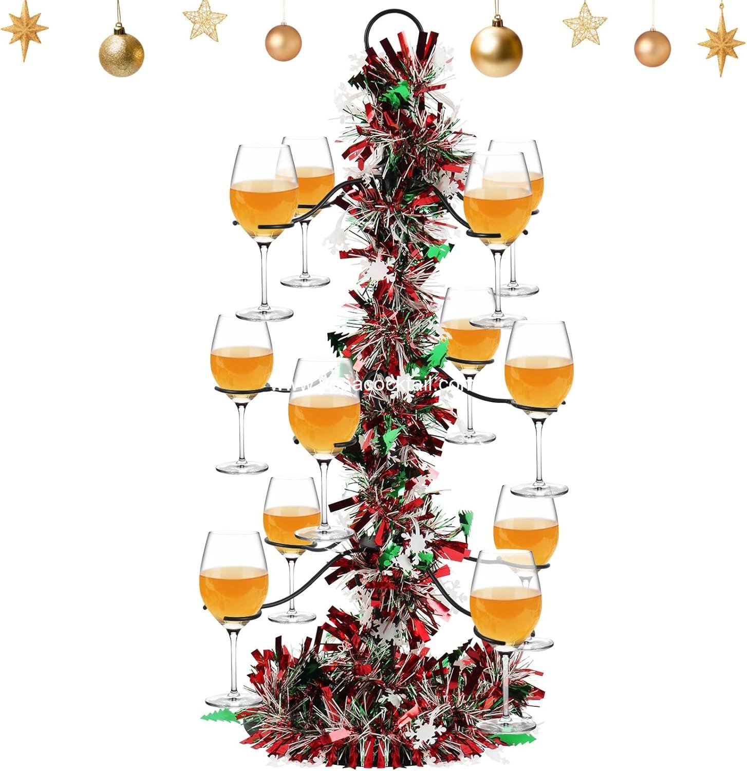 Wholesale 3 Tier Cocktail Tree Stand for 12 Champagne Glasses, Drink Tower for Cocktails, Martinis, Margaritas at Parties and Weddings - Supplier