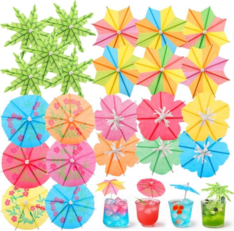 70PCS Drink Umbrellas Cocktail Picks, Drink Umbrellas Cocktail Umbrellas for Drinks Mini Umbrellas for Drinks for Bars Coctail Umbrellas Fruit Plate and Birthday Party