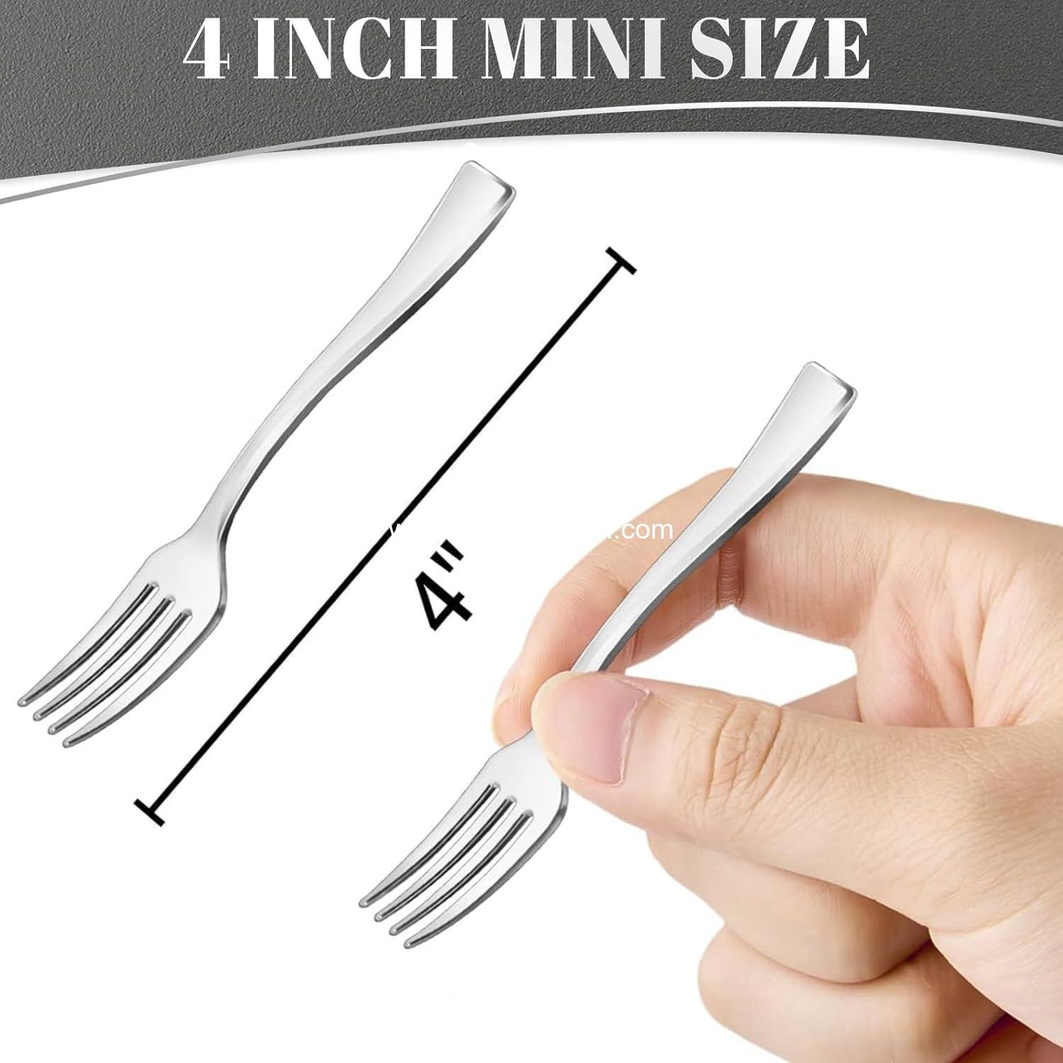 Wholesale 100CT Heavy Duty 4 Inch Plastic Mini Forks - Silver Disposable Tiny Forks for Appetizers, Cocktail Hors D'oeuvres, Charcuterie Board, Wedding Reception, Supplier