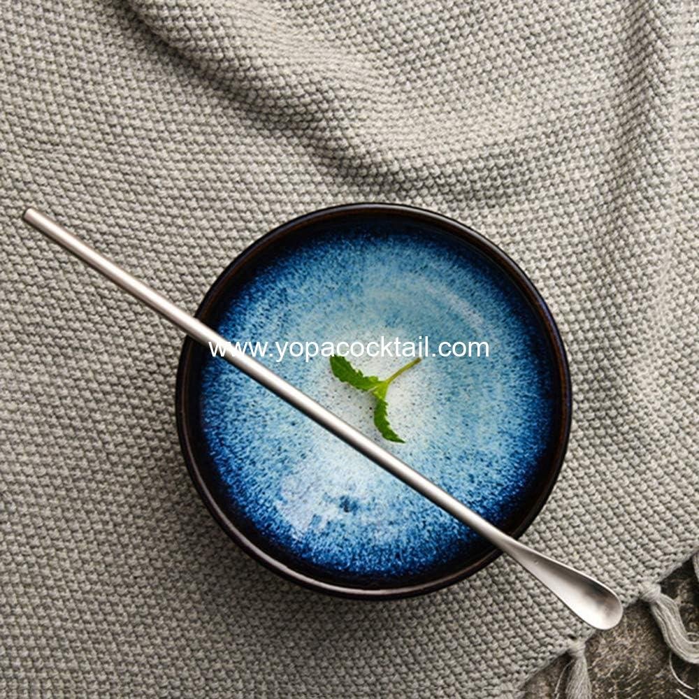 Wholesale Stainless Steel Coffee Stirring Spoon Set of 4 (7.6-Inch) - Reusable Cocktail Drink Mixing Stirrers and Tiny Salt Condiment Spoon - Supplier