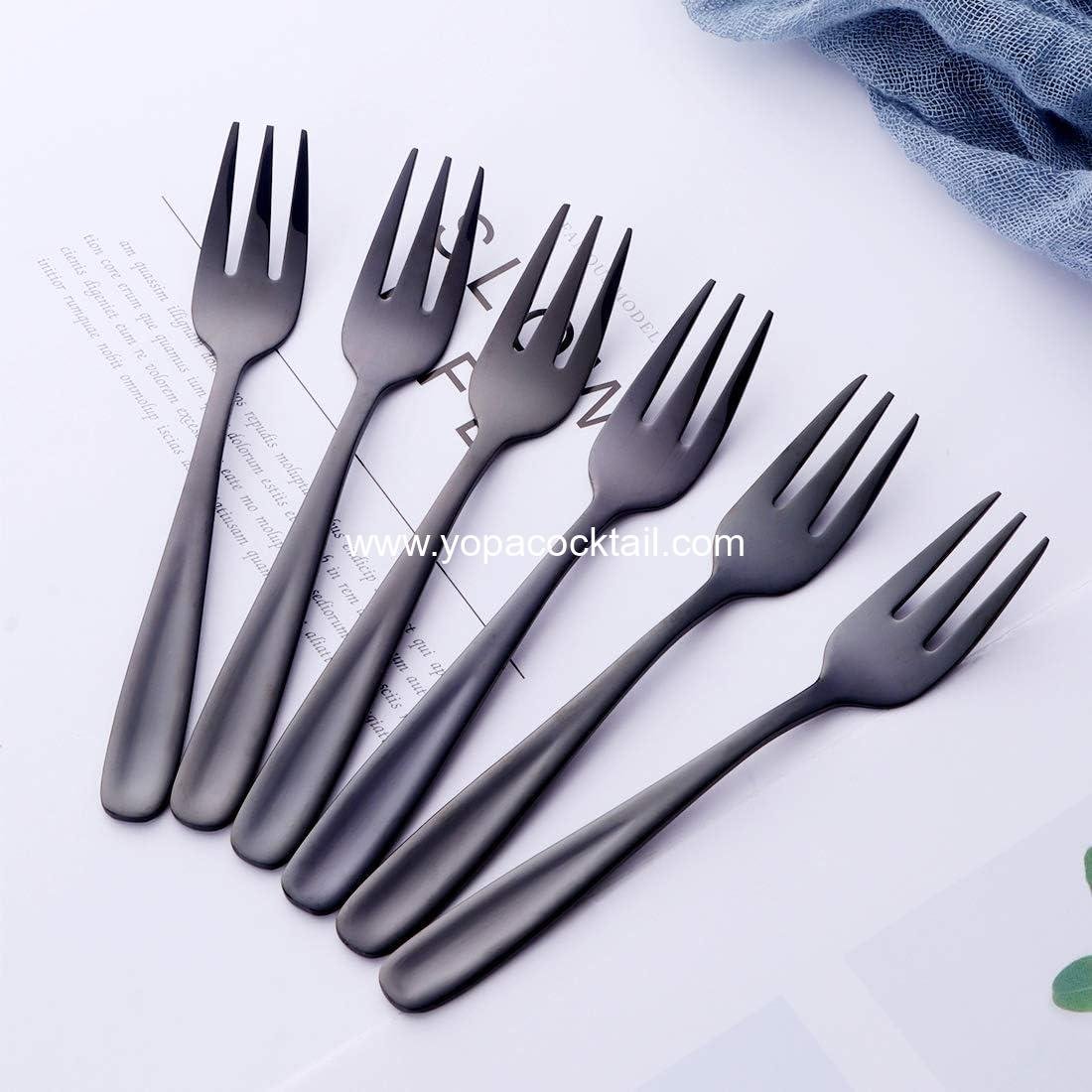 OEM 3-Tine Cocktail Fork Set of 8 - 18/10 Stainless Steel Mini Salad and Fruit Forks, 5.5 Inch, Wholesale Supplier