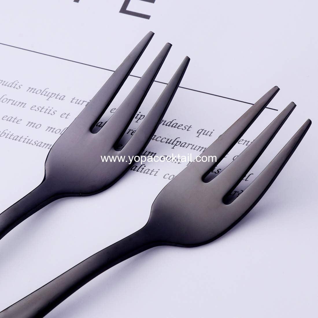 OEM 3-Tine Cocktail Fork Set of 8 - 18/10 Stainless Steel Mini Salad and Fruit Forks, 5.5 Inch, Wholesale Supplier