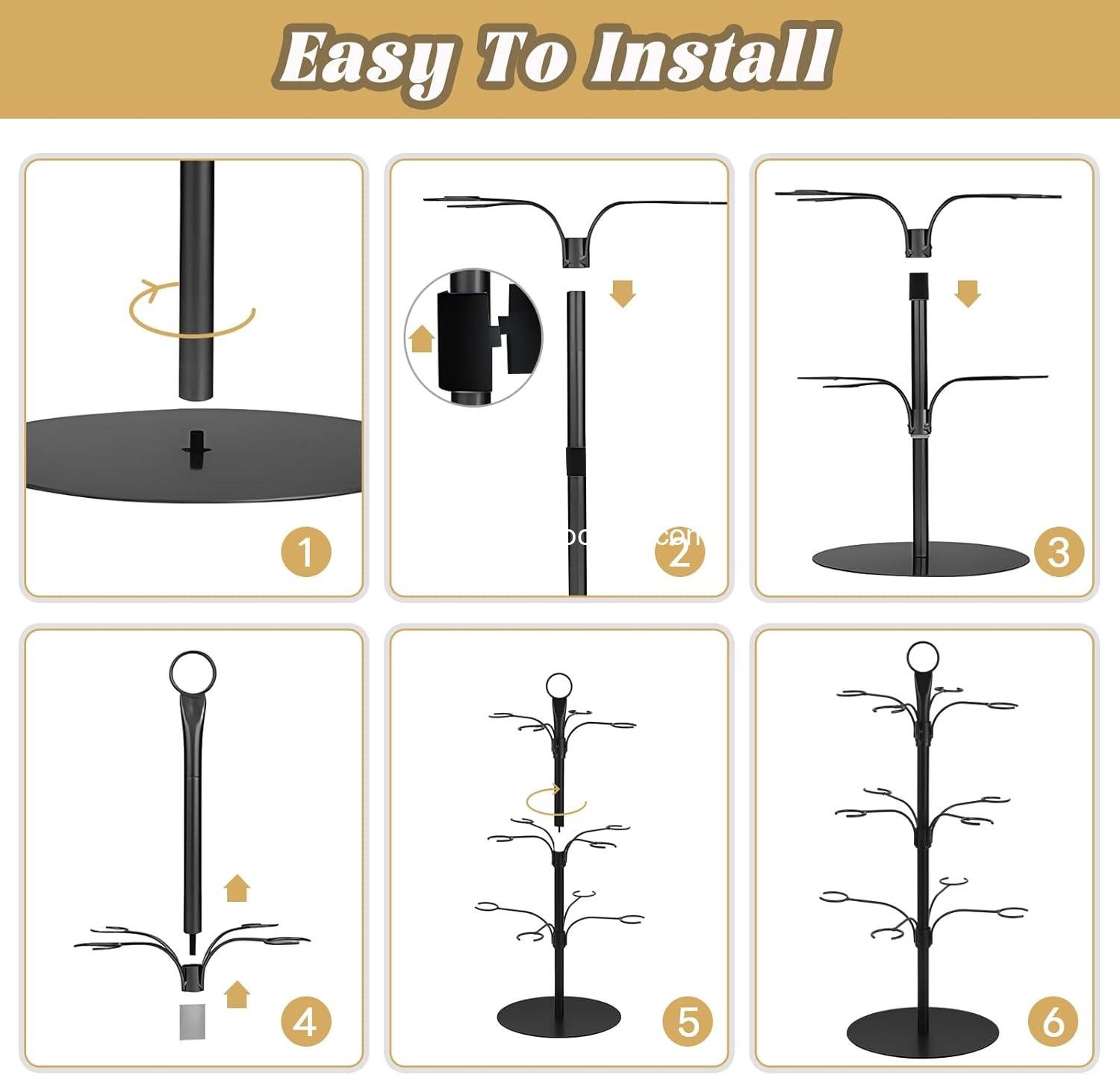 Wholesale 3 Tier Cocktail Tree Stand – Metal Champagne Tower with 12 Holders for Christmas Drinks, Cocktails, and Martinis Supplier